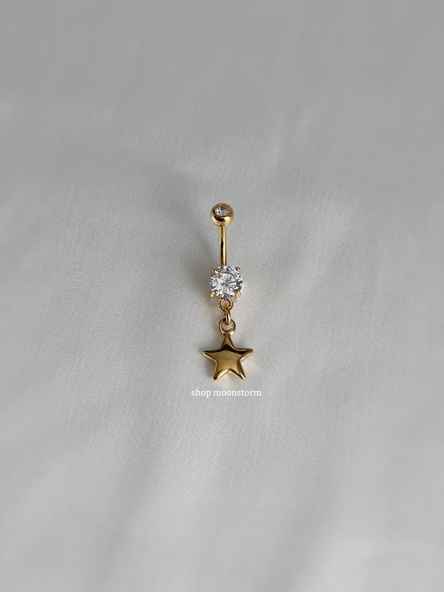 Gold Stellar Star Belly Ring
