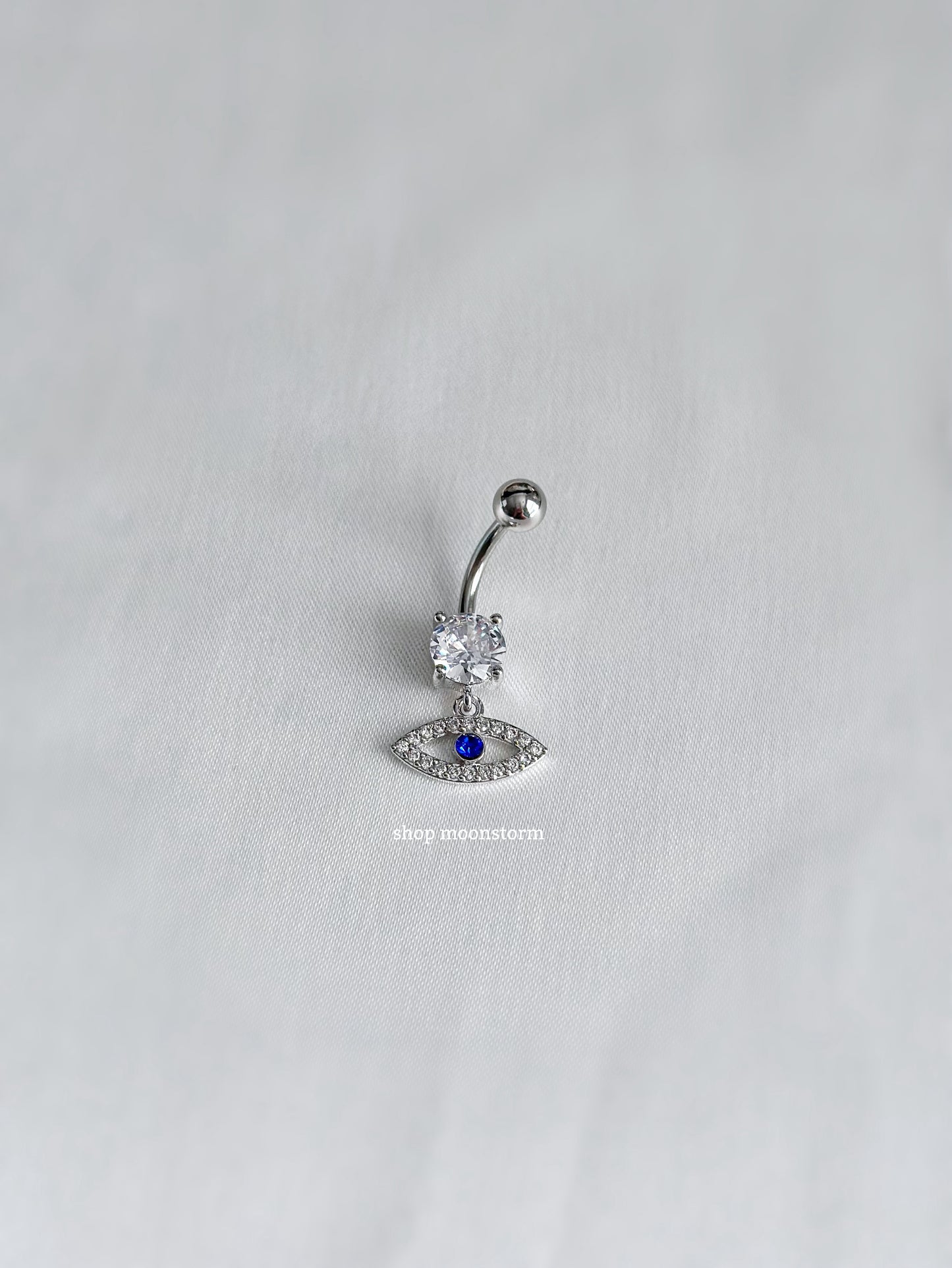 Blue Evil Eye Belly Ring