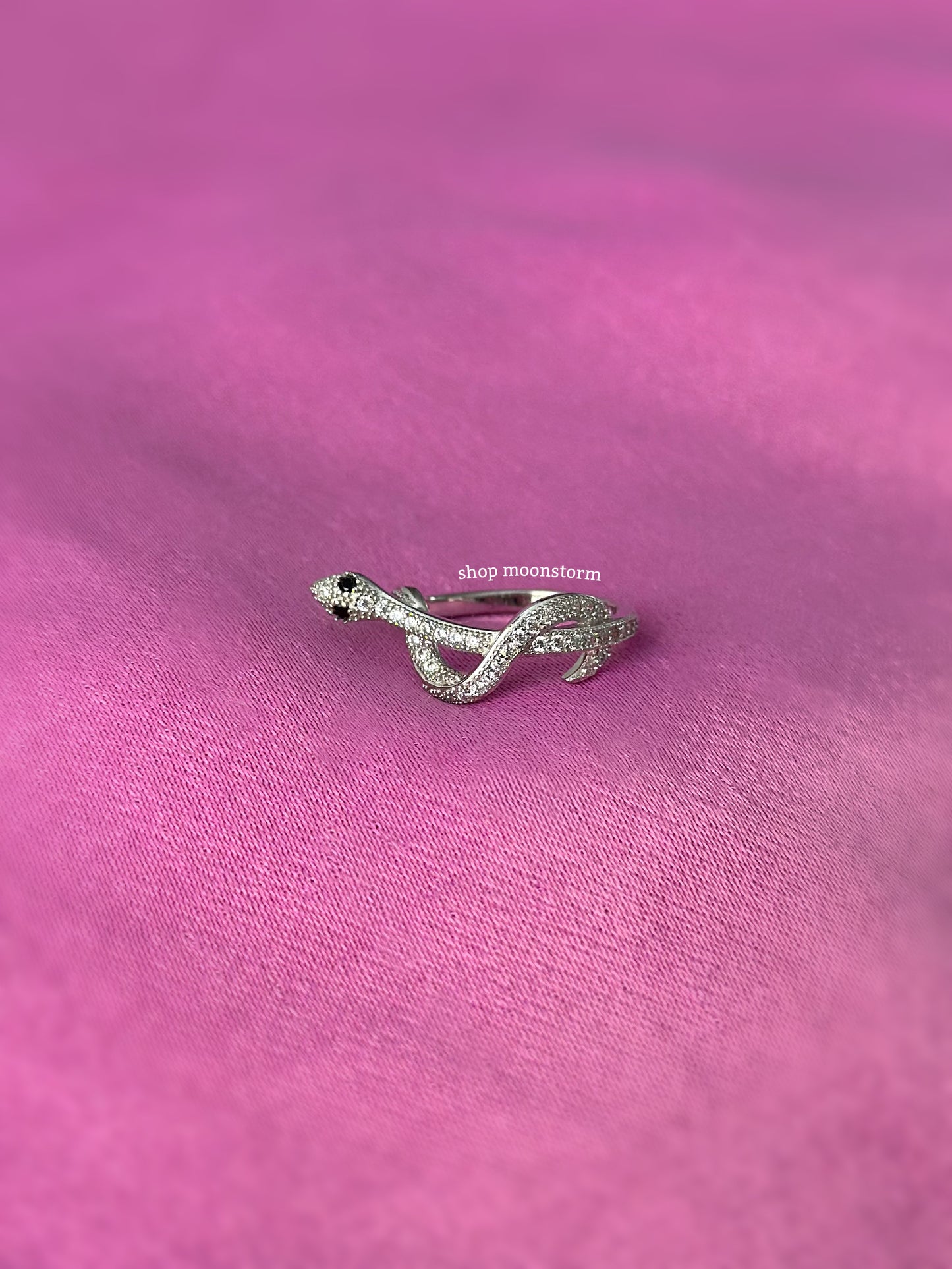 CZ Snake Ring