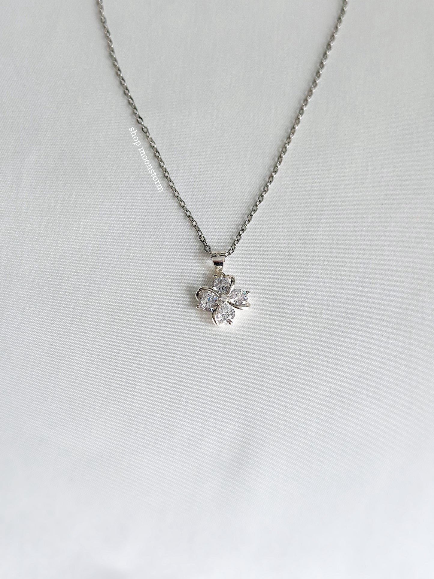 Silver Clover Necklace