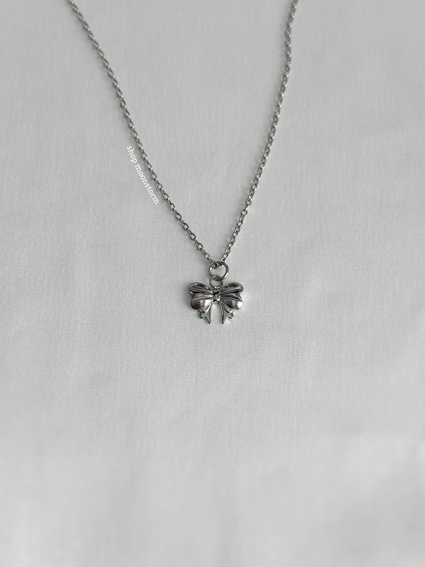 Lux Ribbon Bow Necklace Pack (Set of Two)