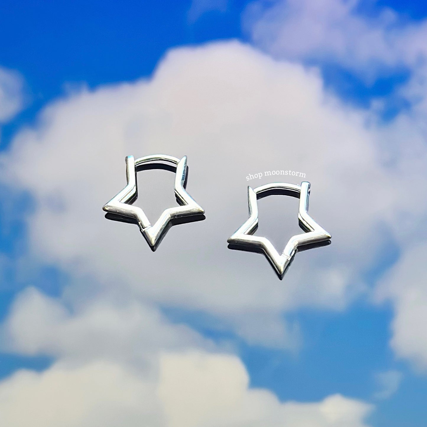 Classic Star Hoop Earrings