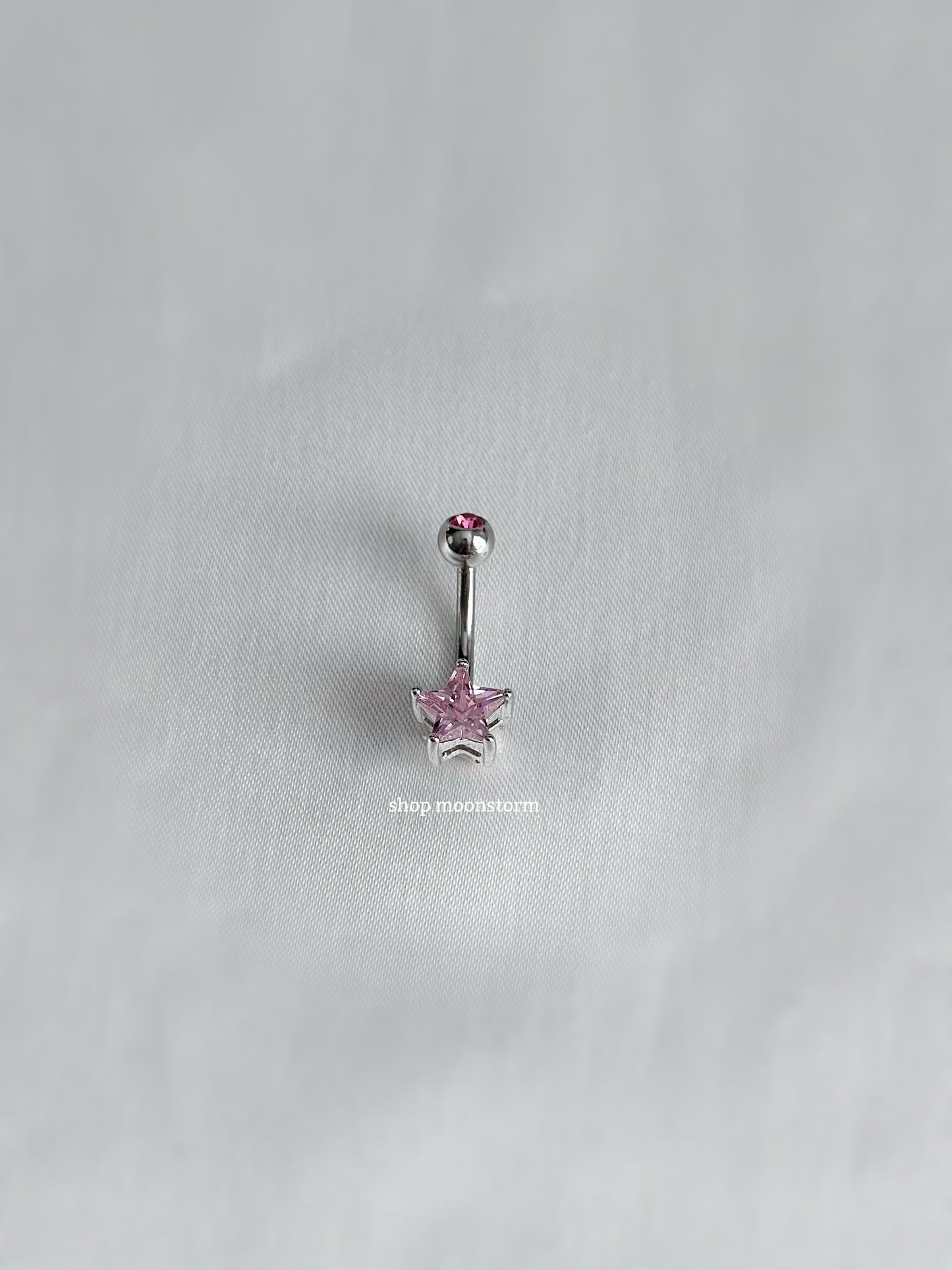 Pink Star Belly Ring