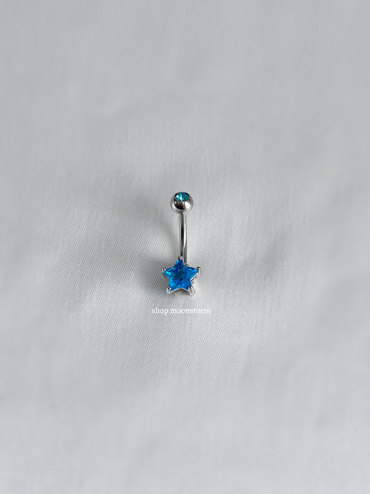 Blue Star Belly Ring