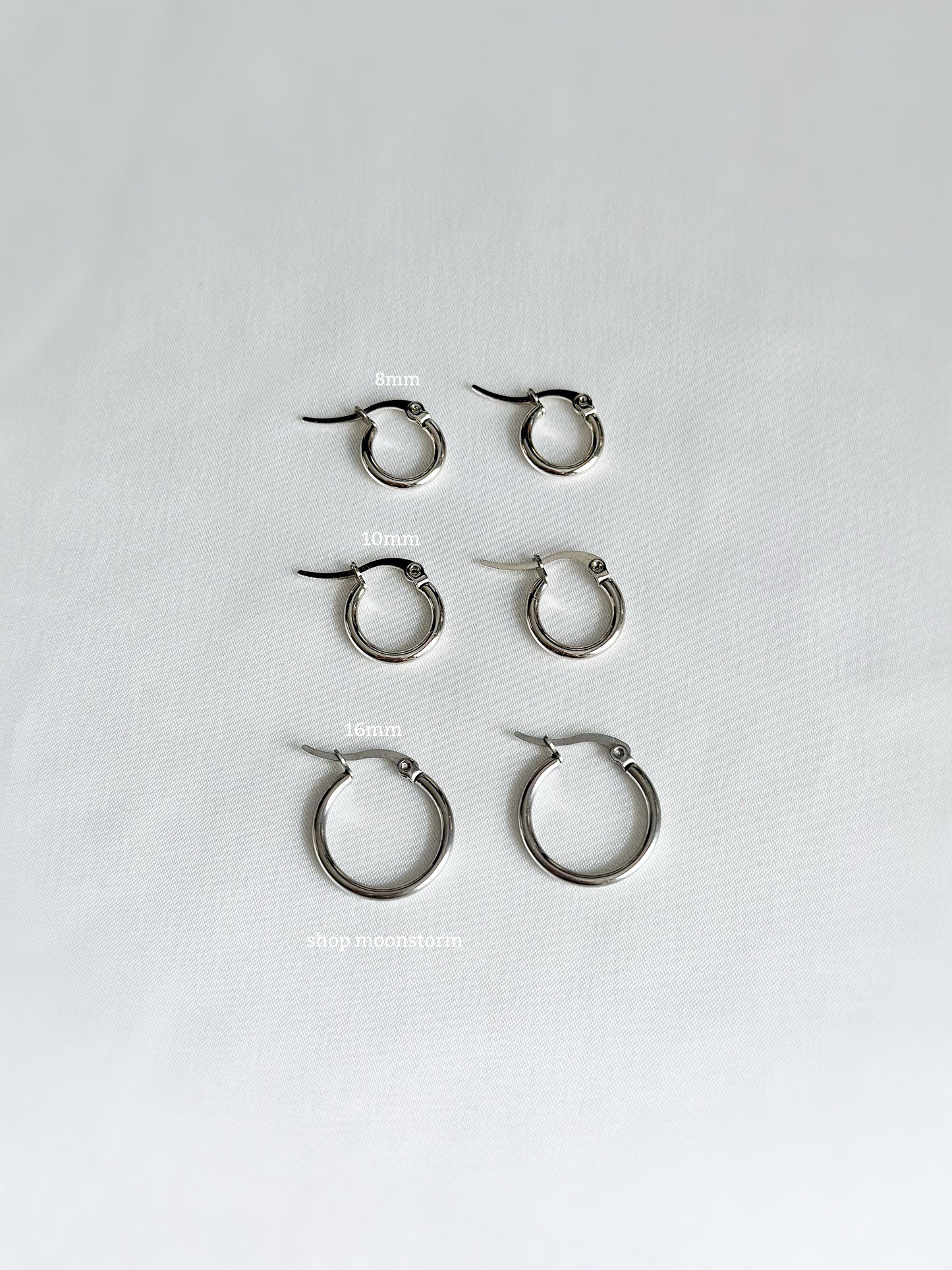 Classic Silver Hoop Earrings II