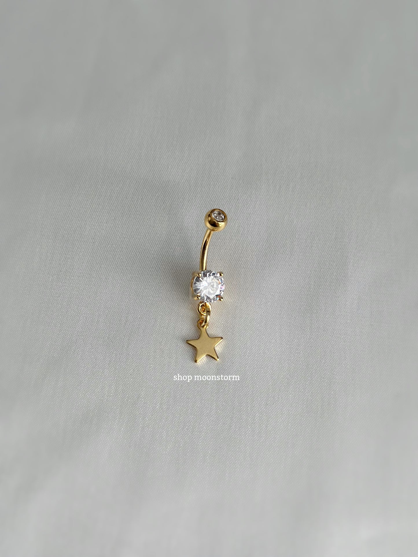 Gold Dainty Star Belly Ring