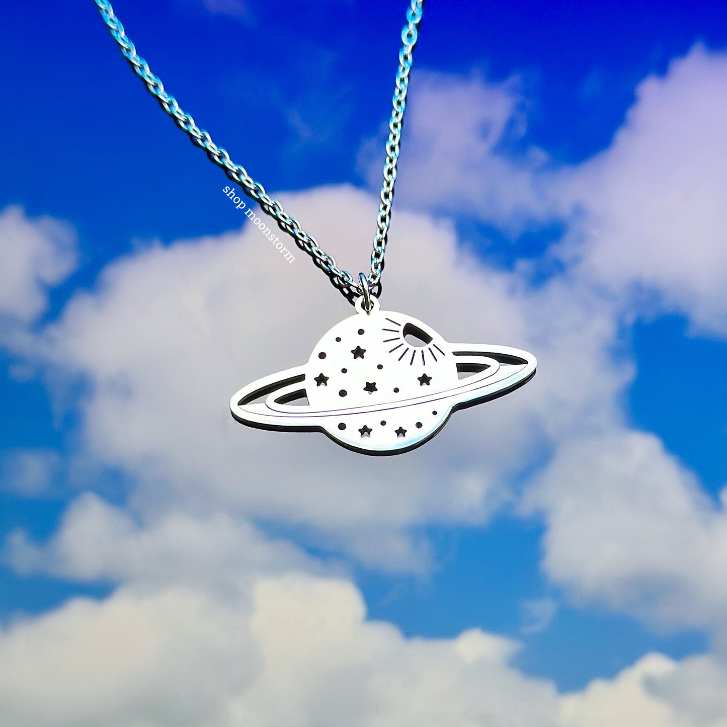 Sun Stars & Planet Necklace