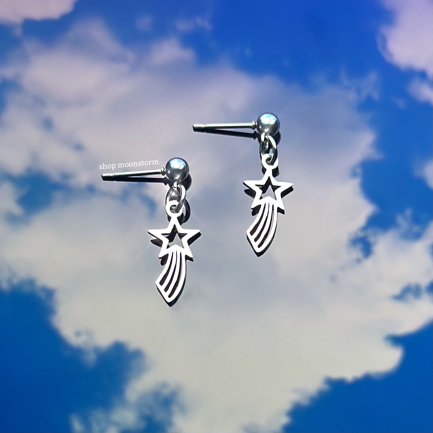 Shooting Star Stud Earrings