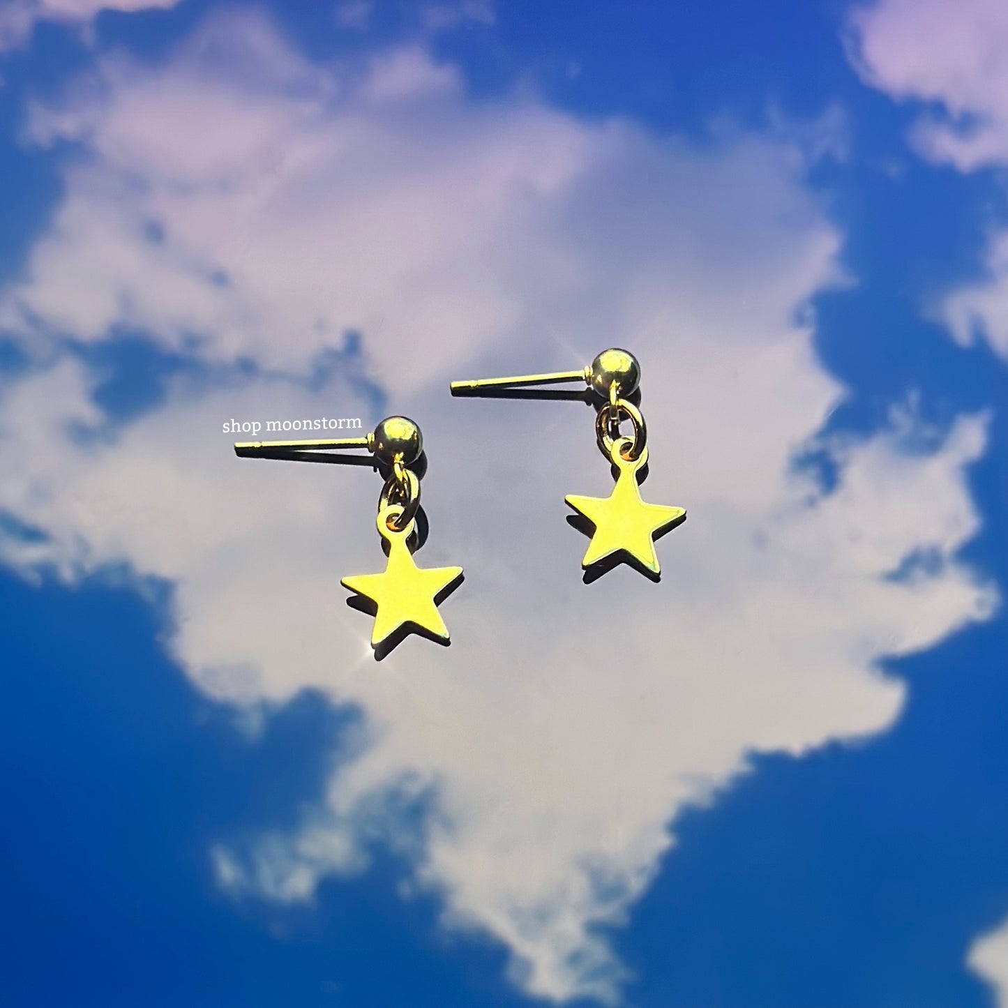 Baby Gold Star Stud Earrings