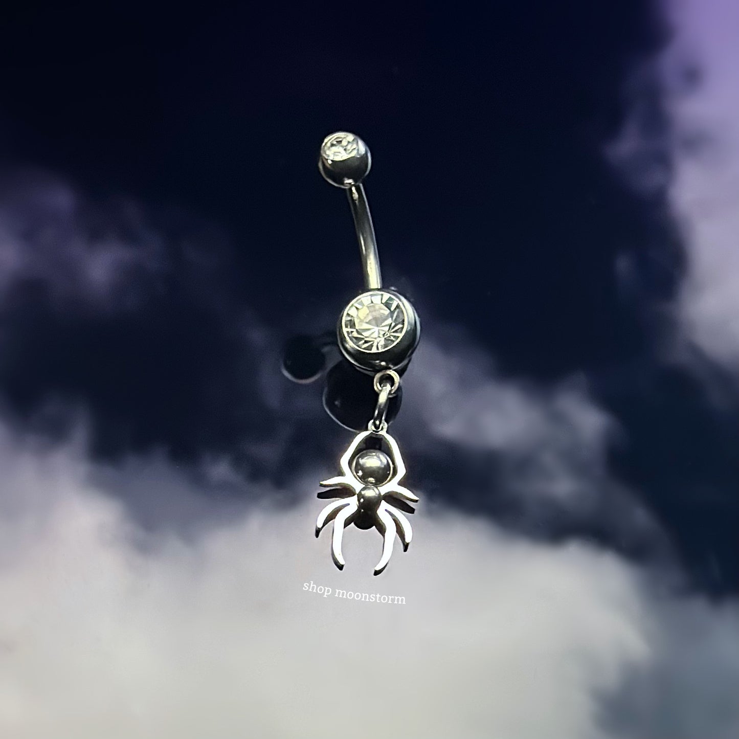 Spider Belly Ring