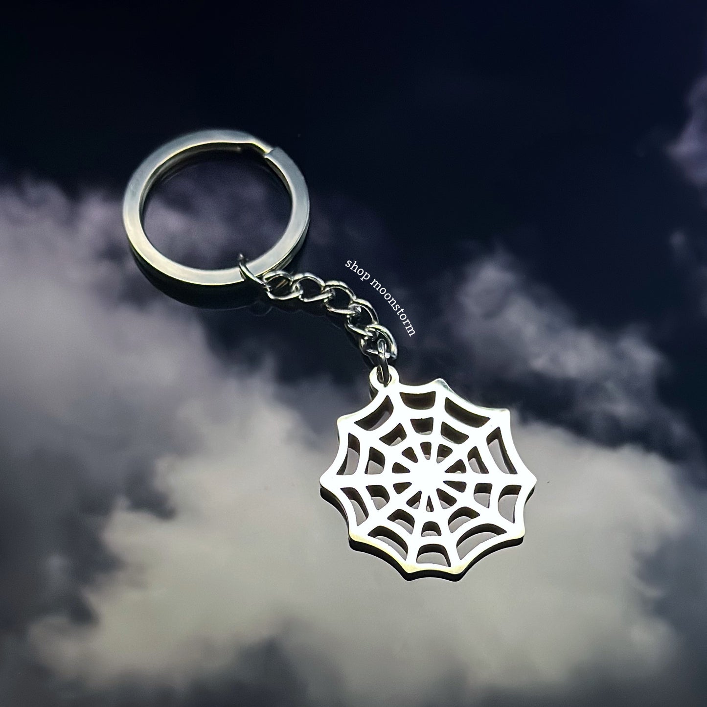 Spider Web Keychain
