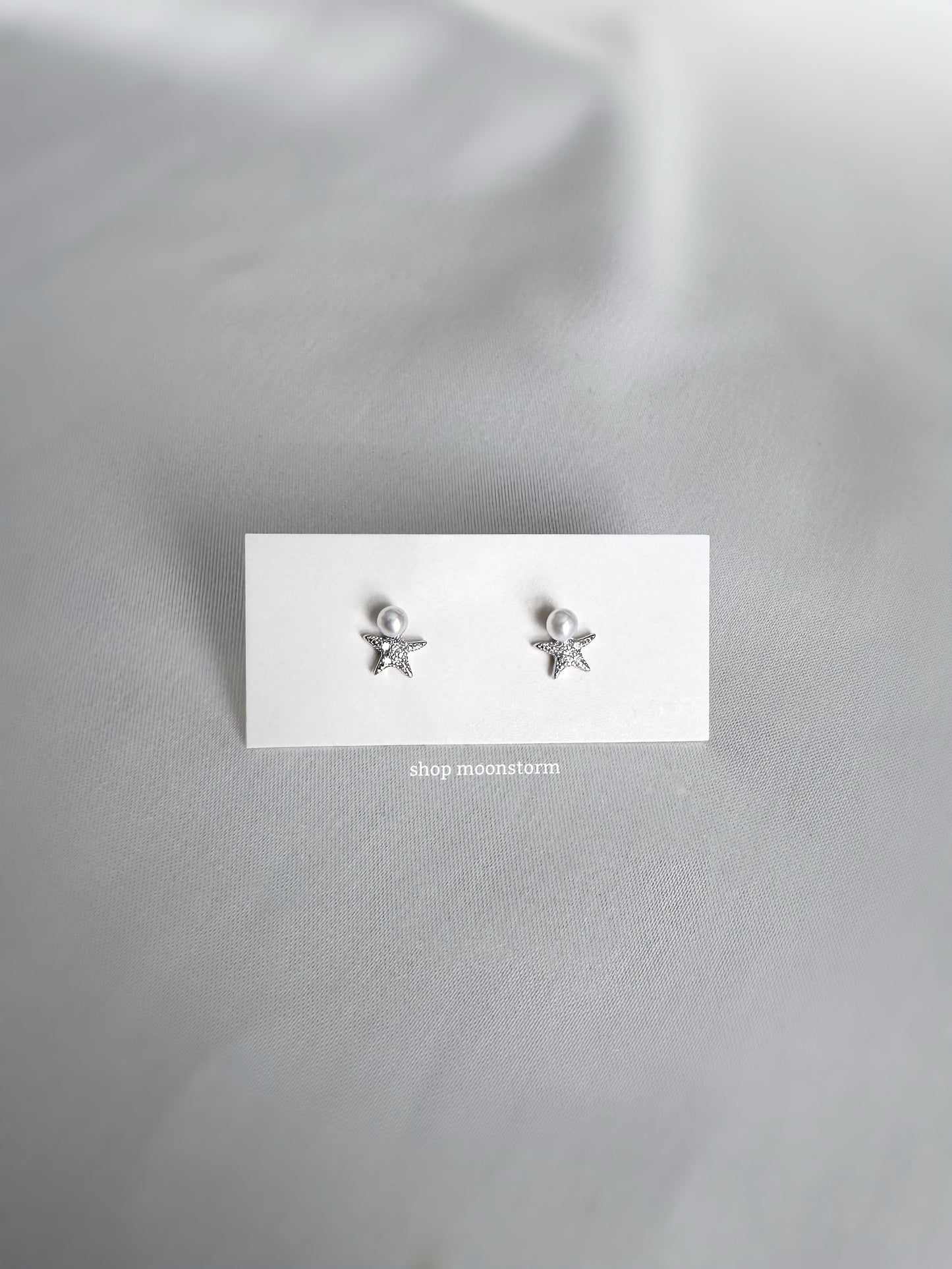 Starfish Pearl Earrings