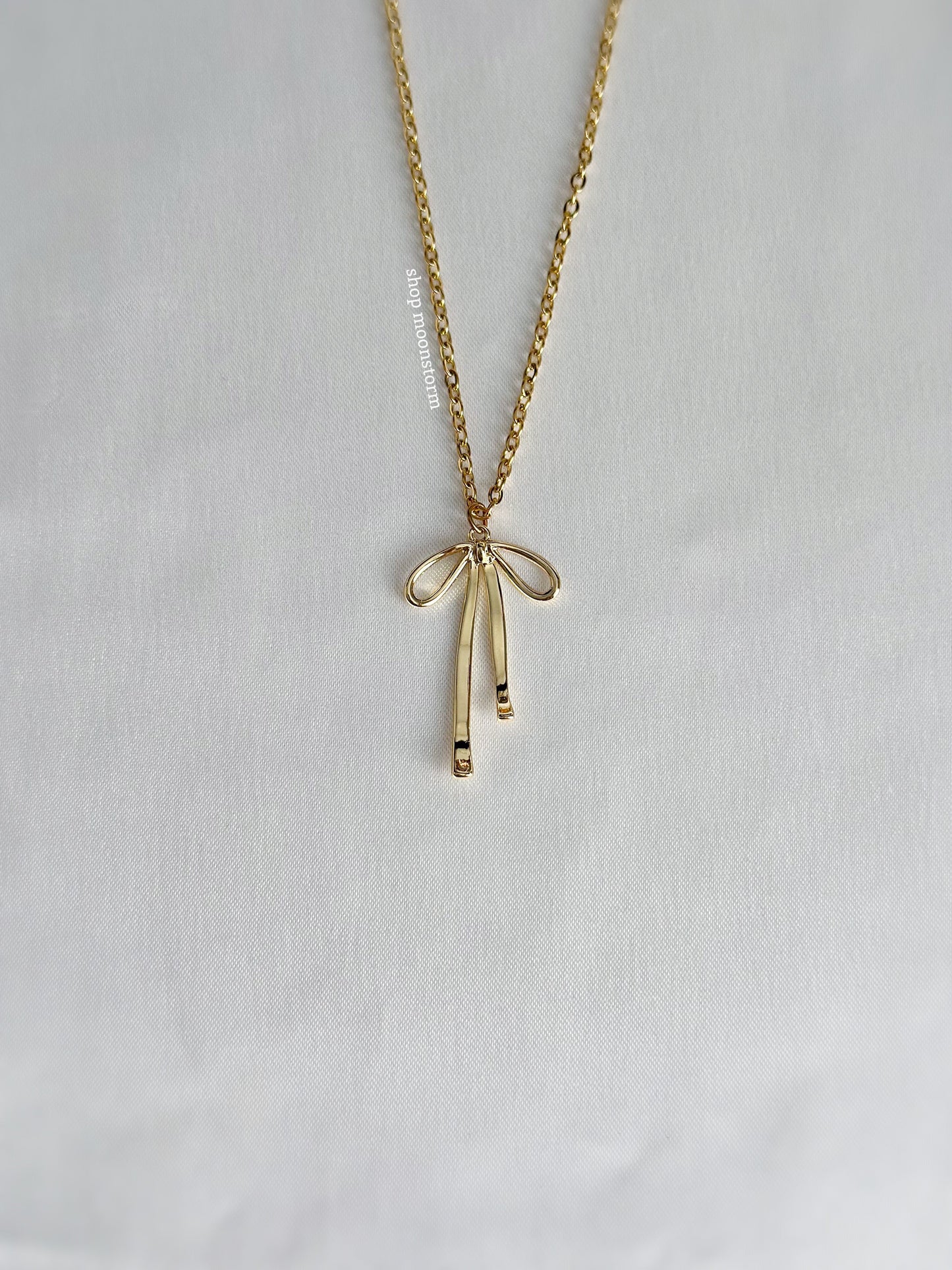 Belle Ribbon Bow Necklace Pack (Set of Two)