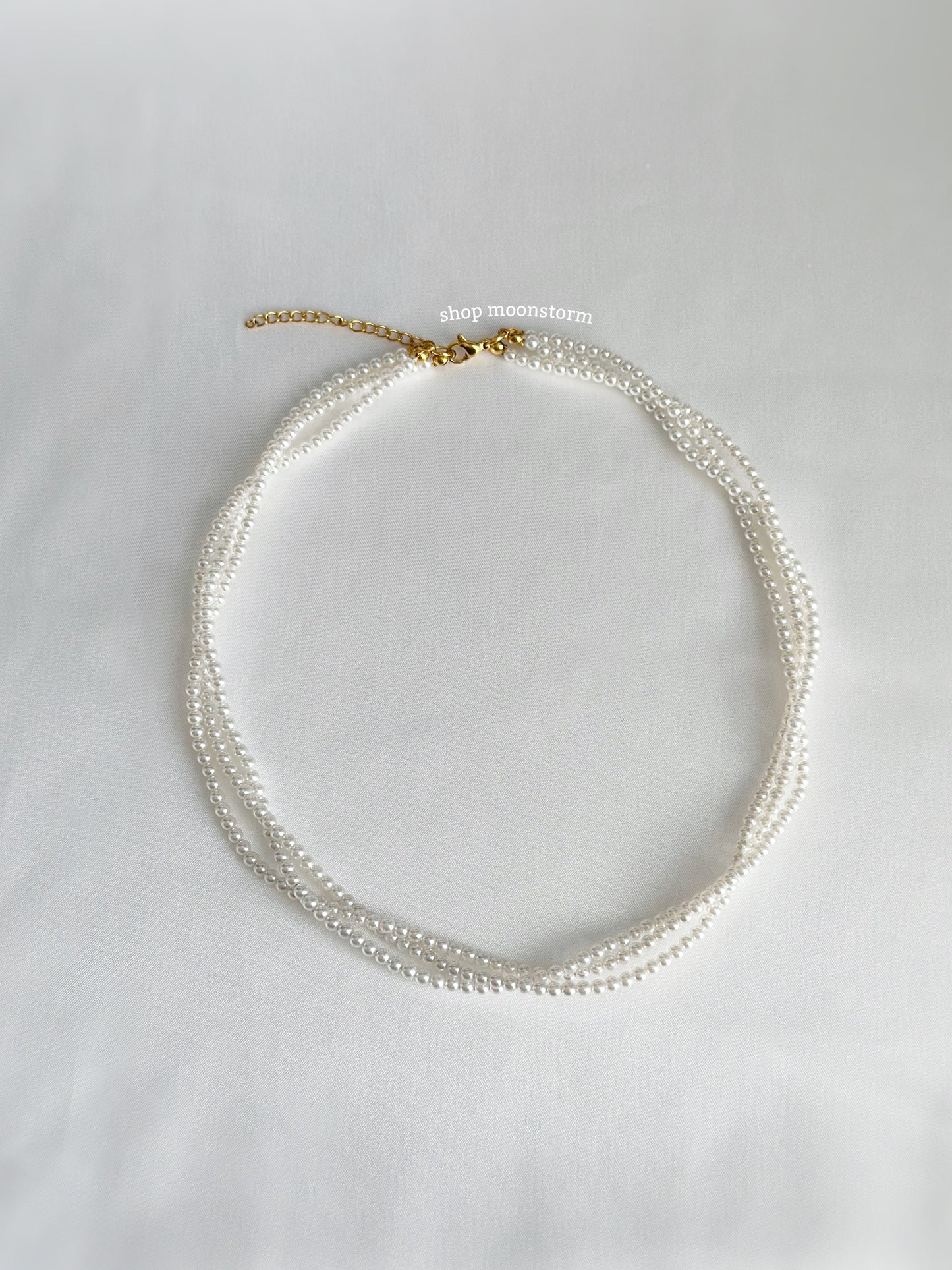 Triple Freshwater Pearl Necklace