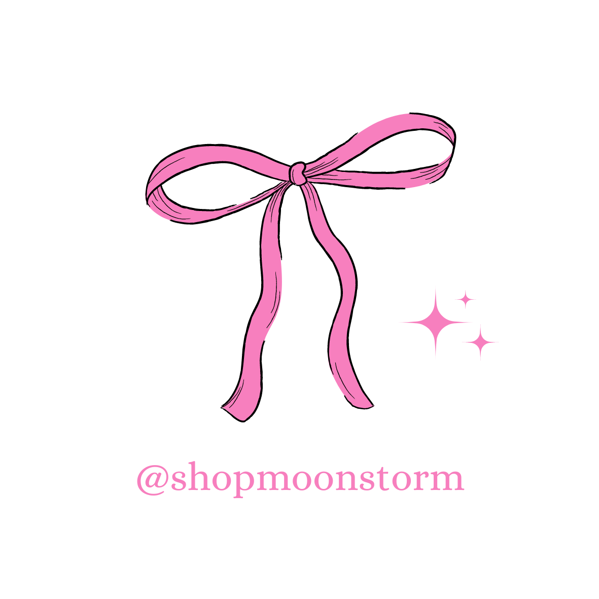 Pink Ribbon Bow Sticker