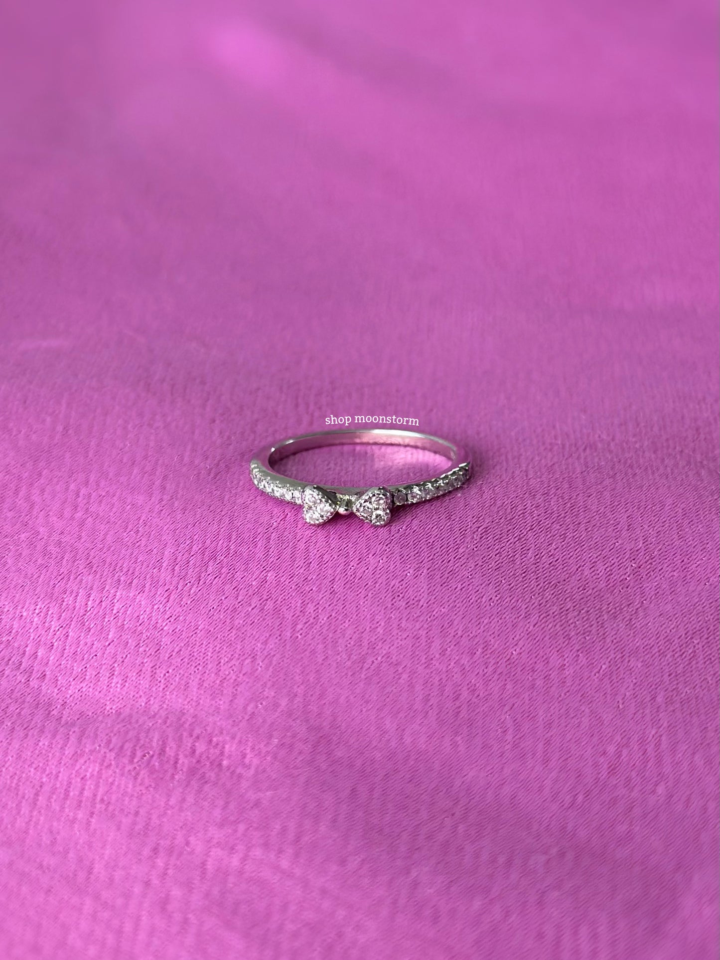 CZ Dainty Bow Ring