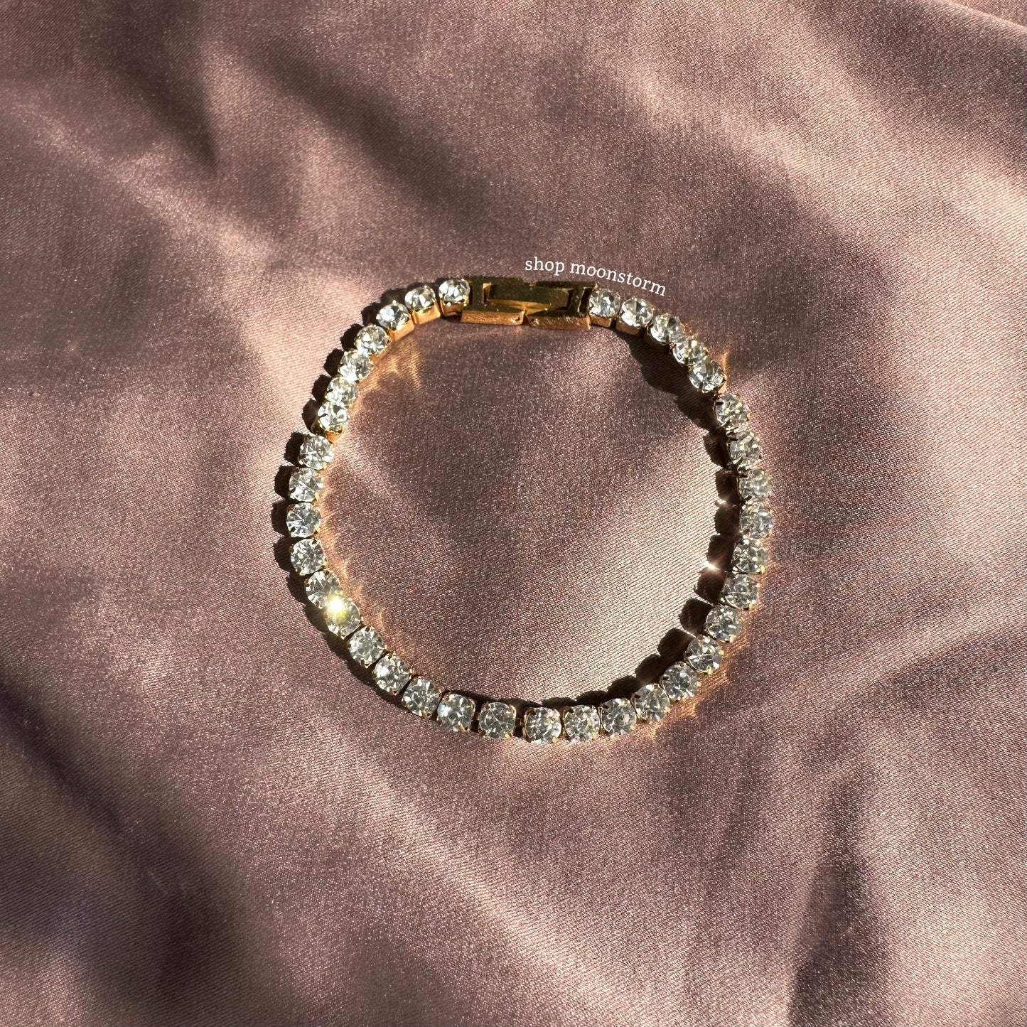 Gold Tennis Bracelet