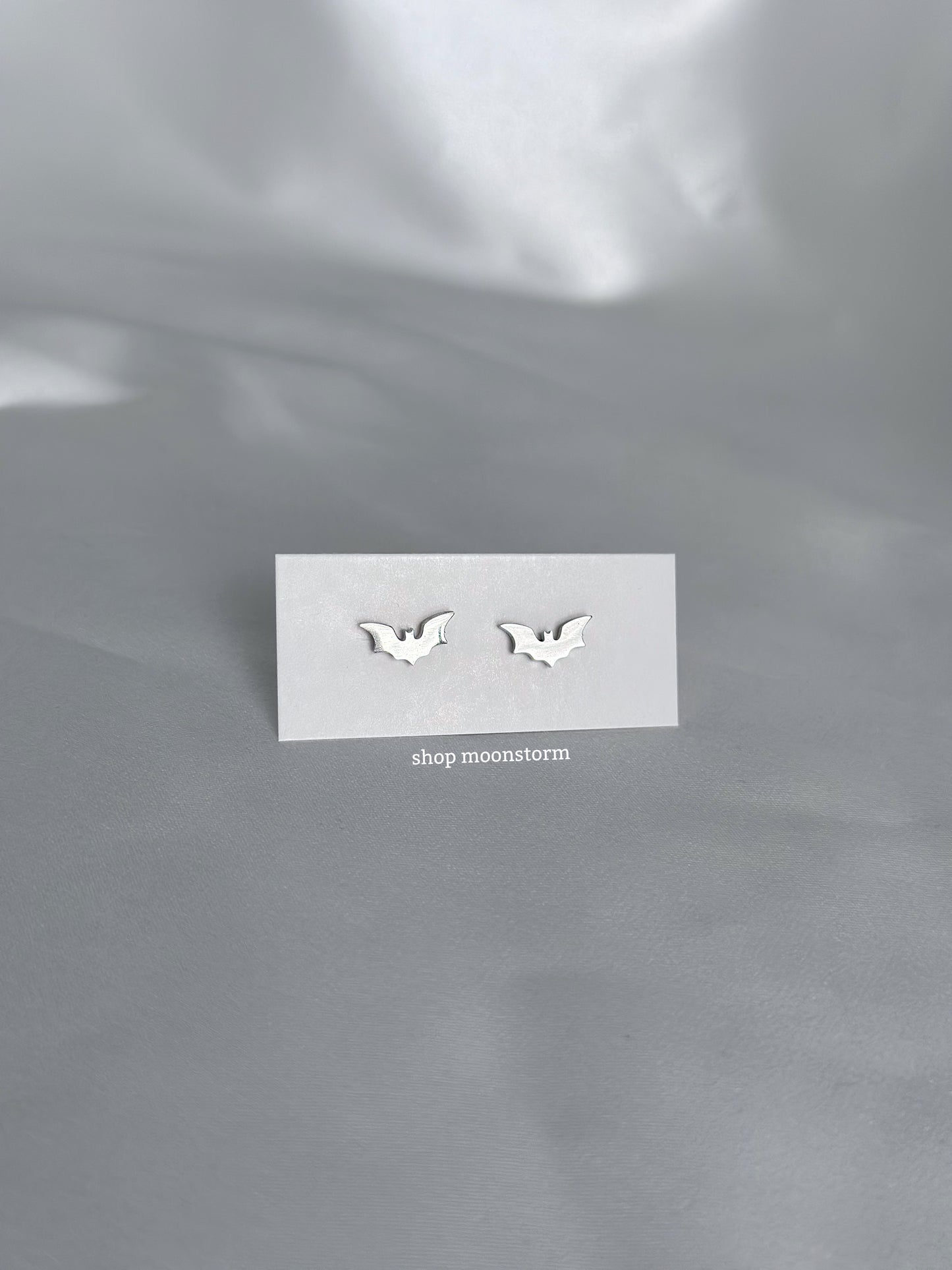 Spooky Bat Stud Earrings