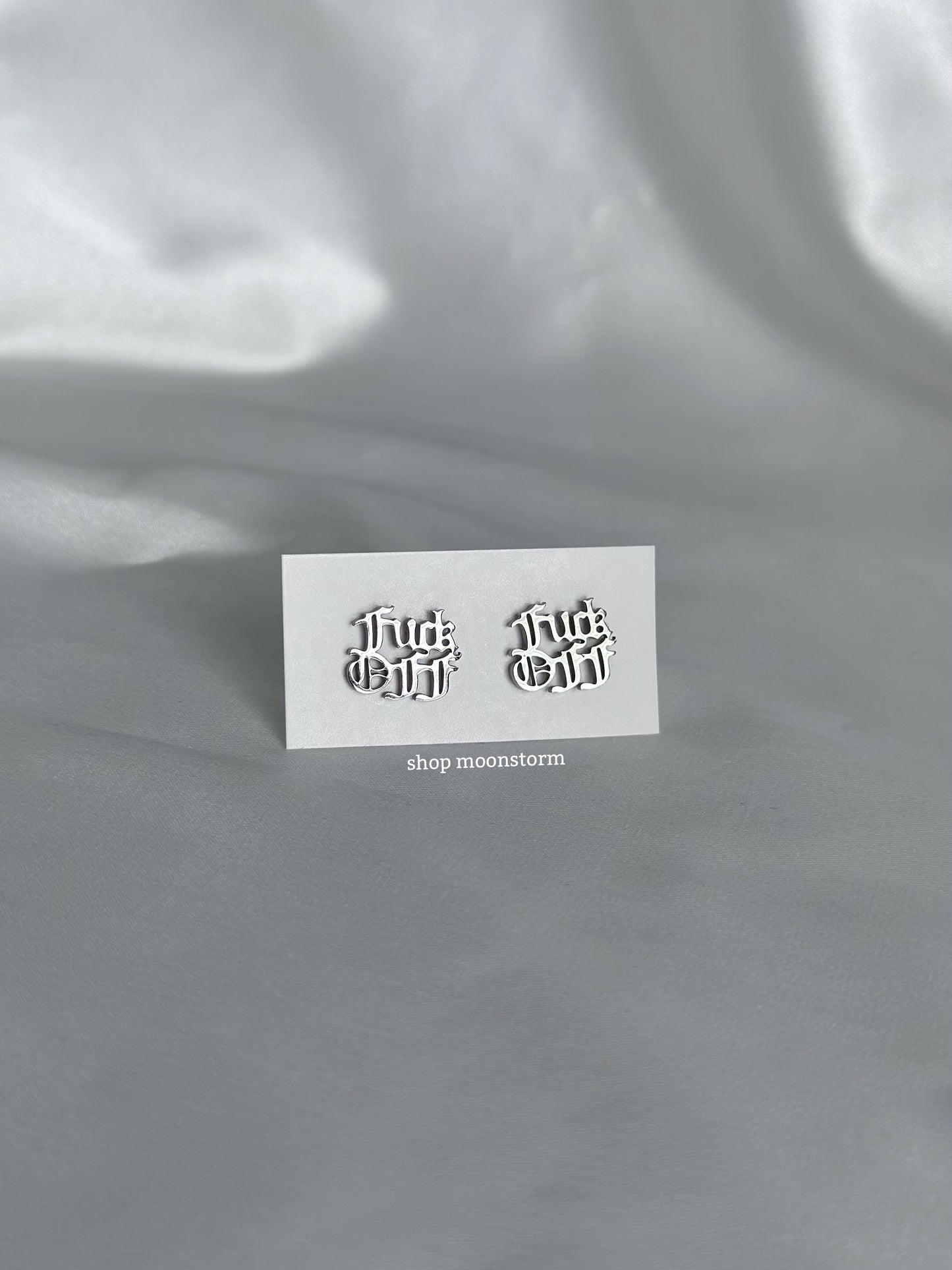 F*ck Off Stud Earrings