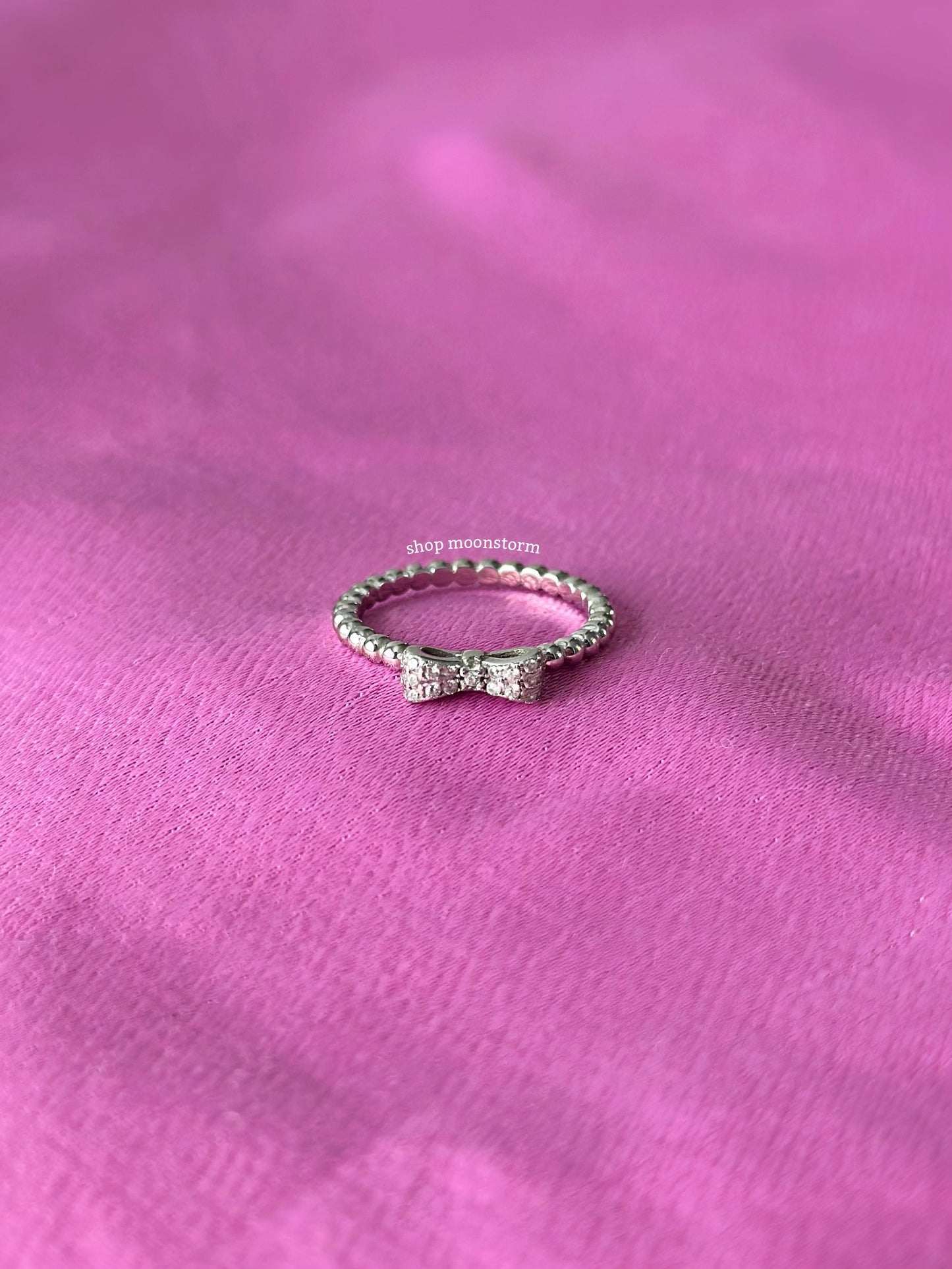 CZ Radiant Bow Ring