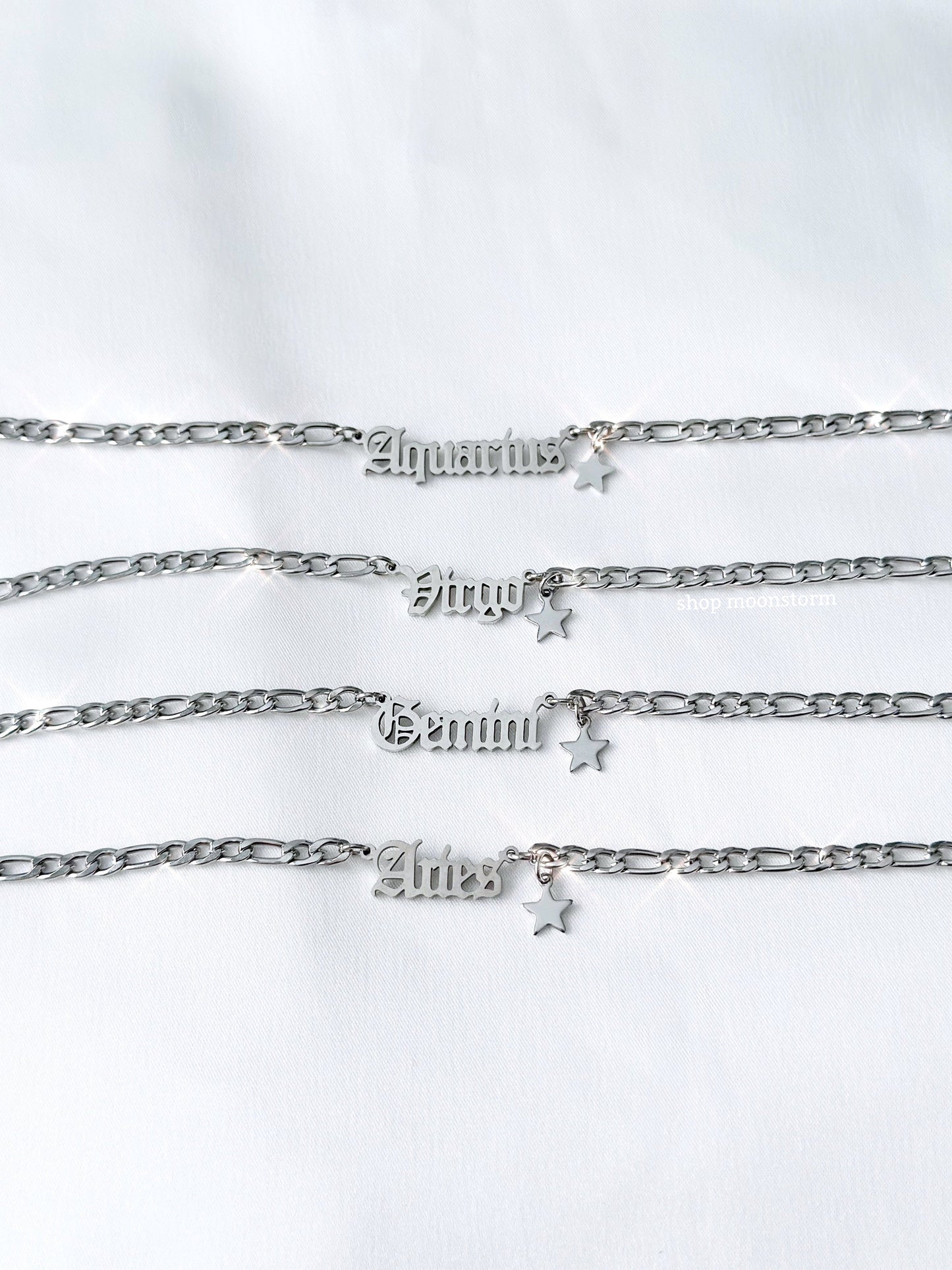 Zodiac Figaro Necklace (with star charm)