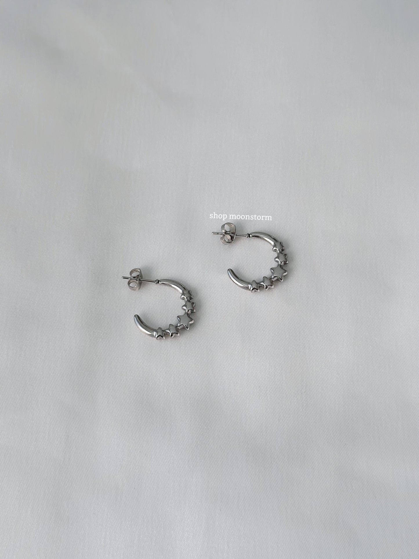Five Star Hoop Earrings