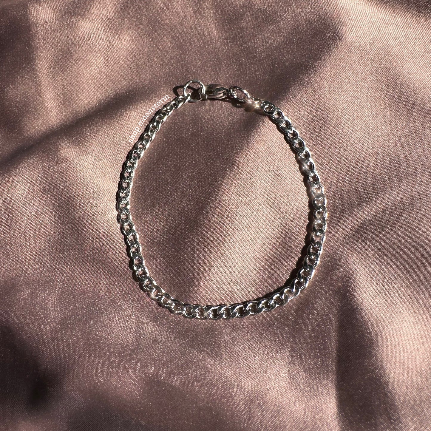 4mm Silver Cuban Bracelet