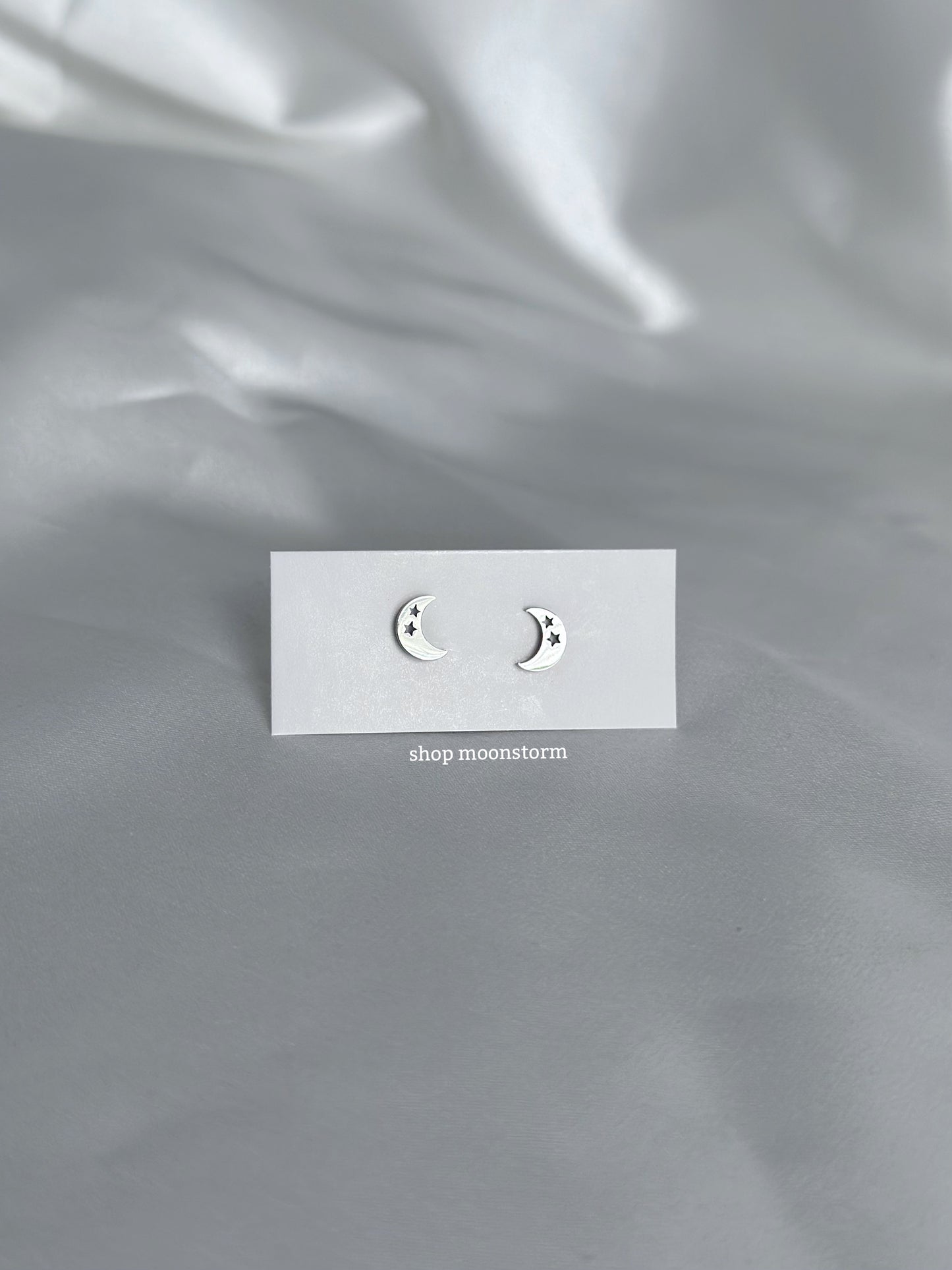 Twinkle Moon & Star Stud Earrings