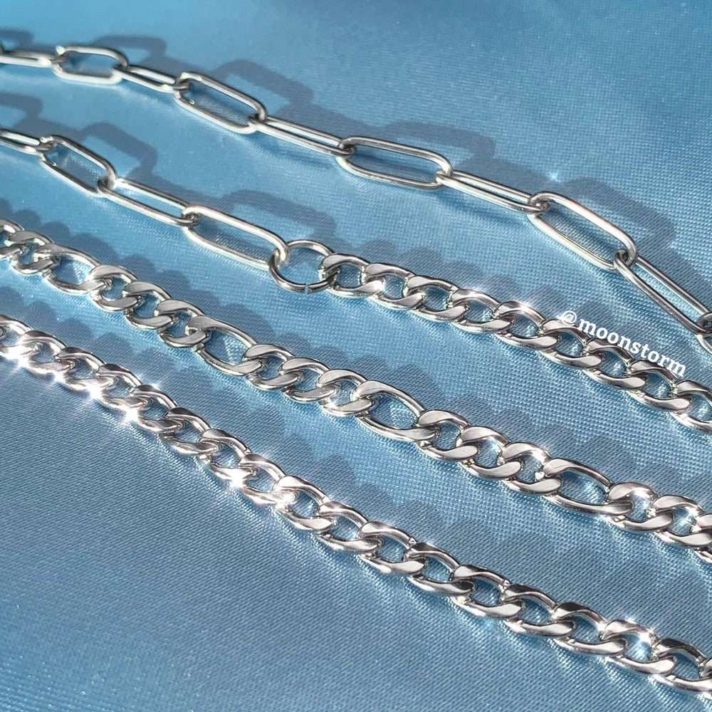 Silver Paperclip Anklet