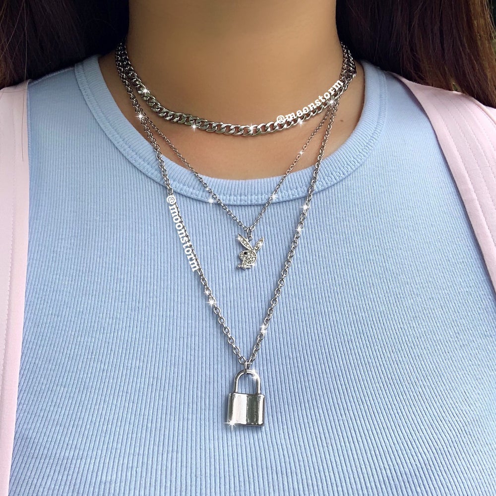 Silver Lock Essential Necklace