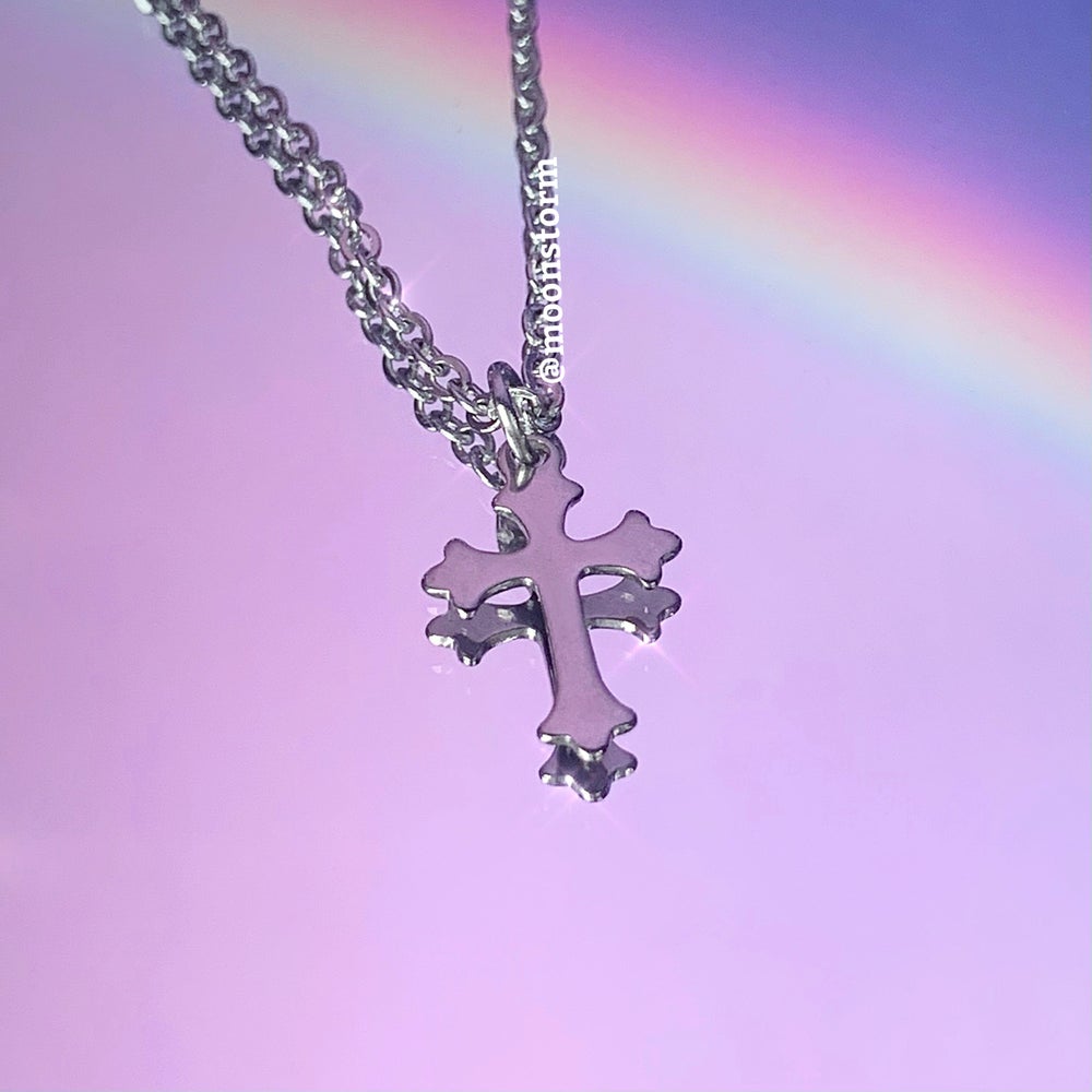 Goth Cross Necklace