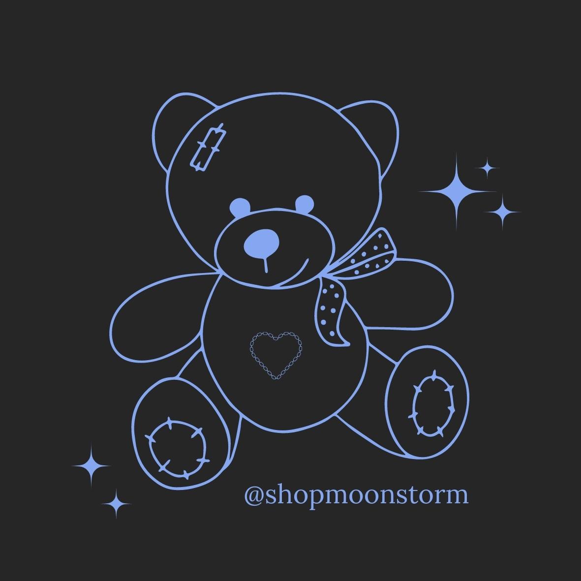 Blue Teddy Bear Sticker