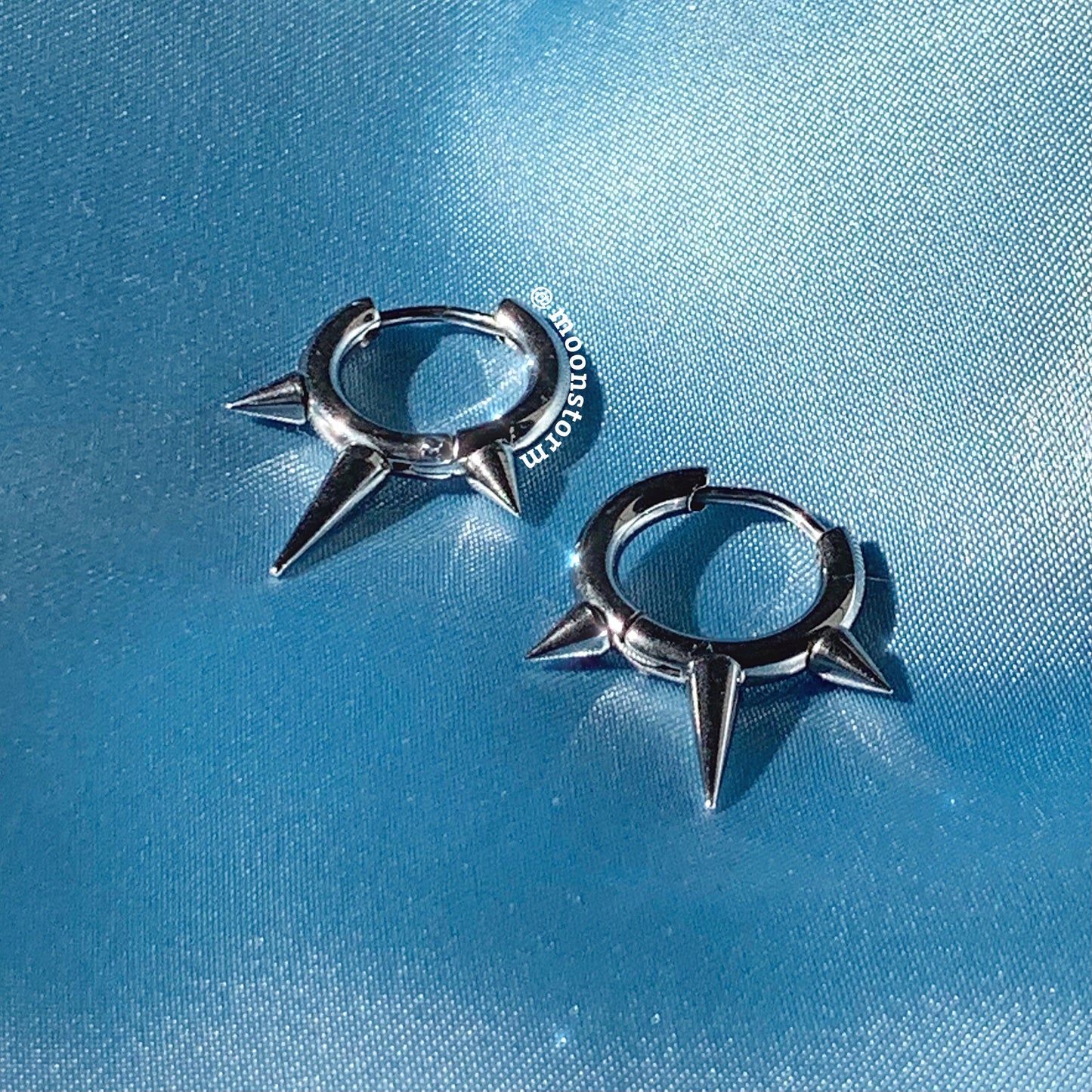 Rebel Spike Hoop Earring Pack (Set of Two)