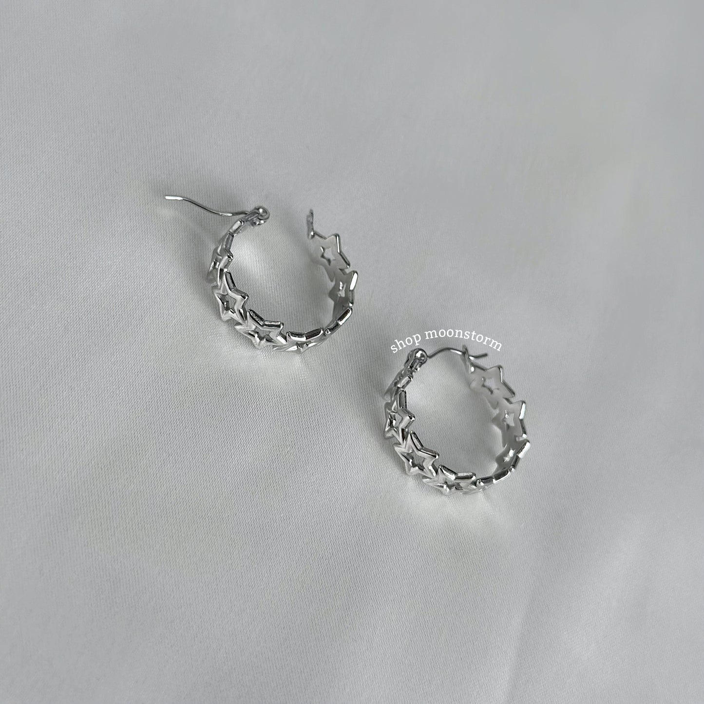 Star Cluster Hoop Earrings