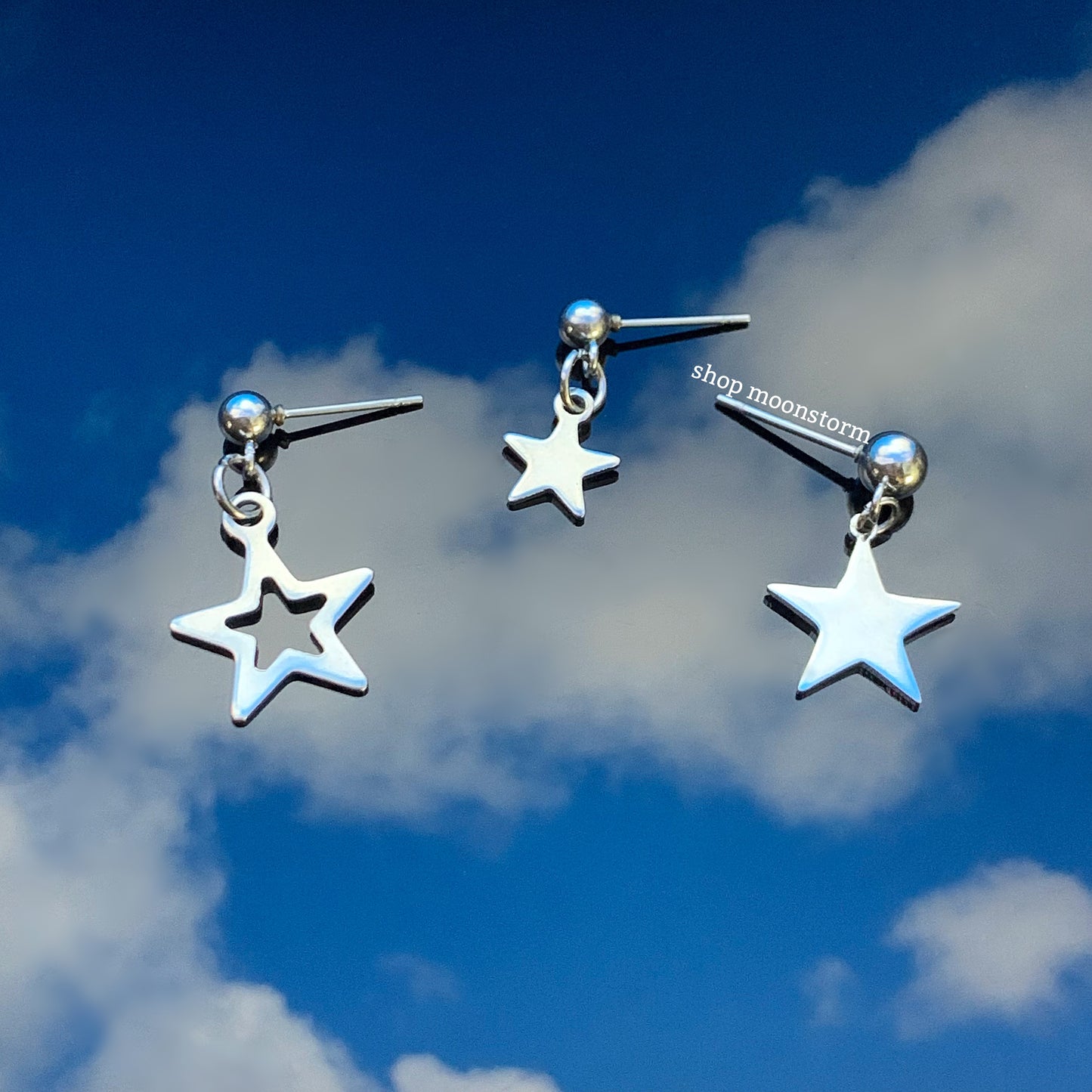 Star Mismatch Stud Earrings