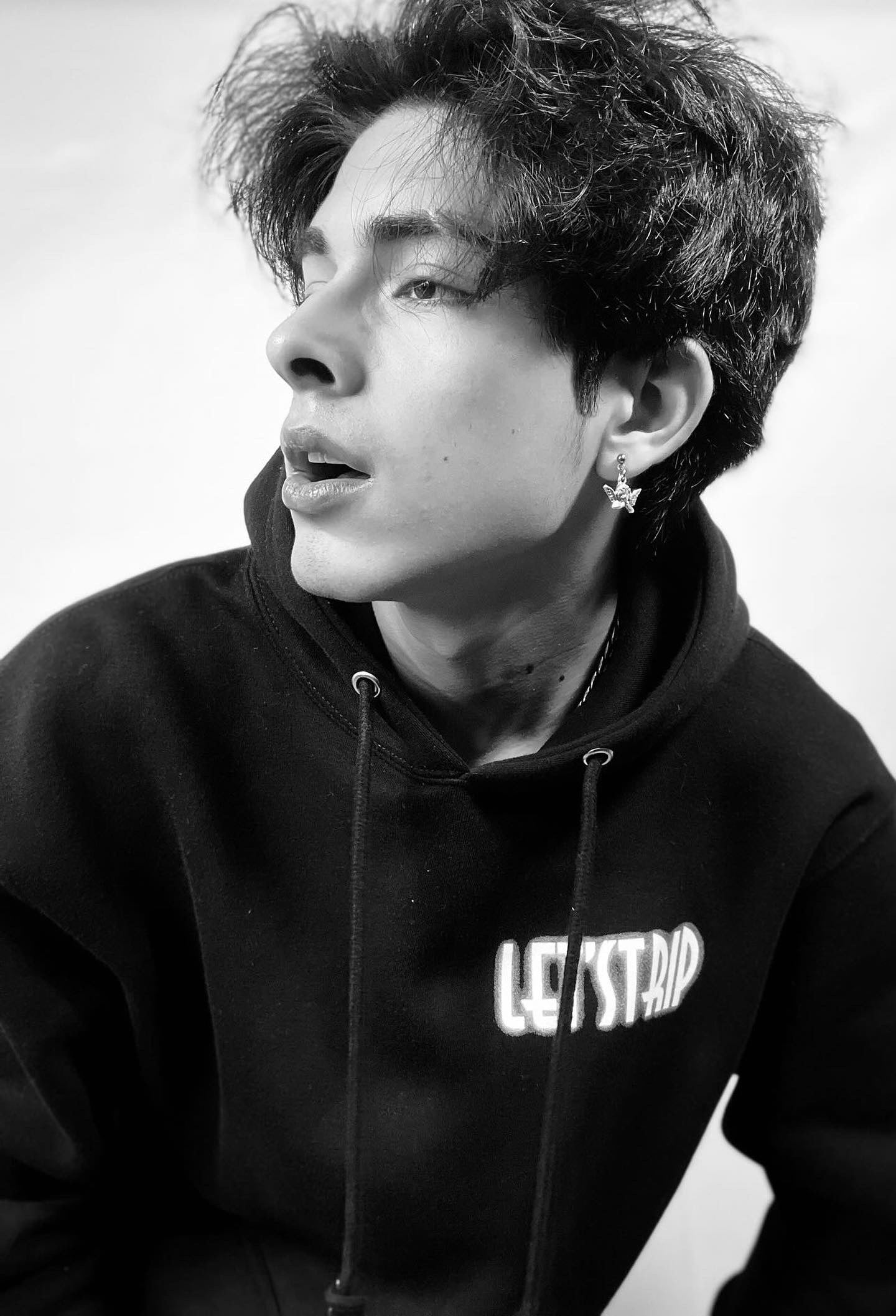 Silver Angel Stud Earrings