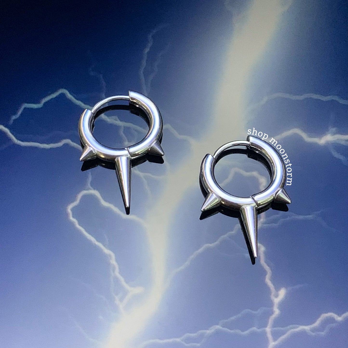 Rebel Spike Hoop Earrings