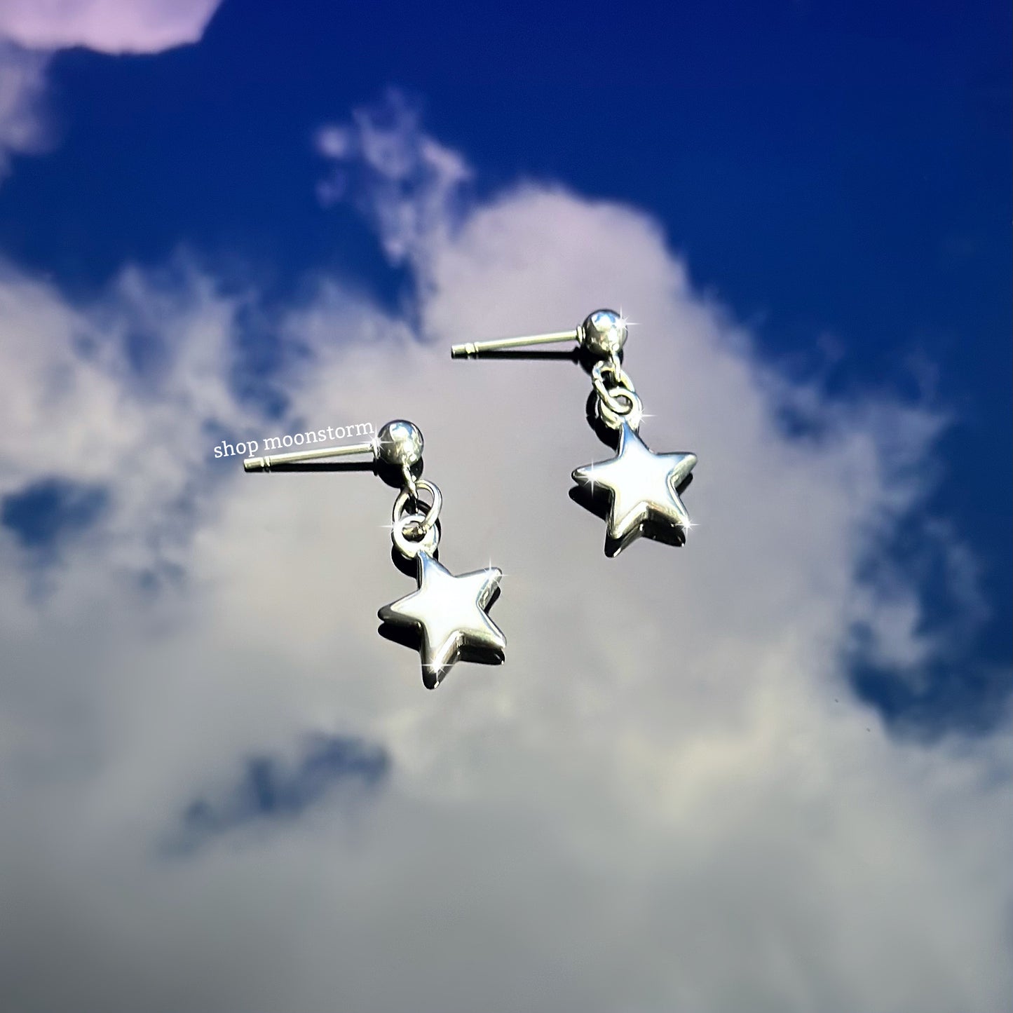 Stellar Star Stud Earrings (Silver Version)