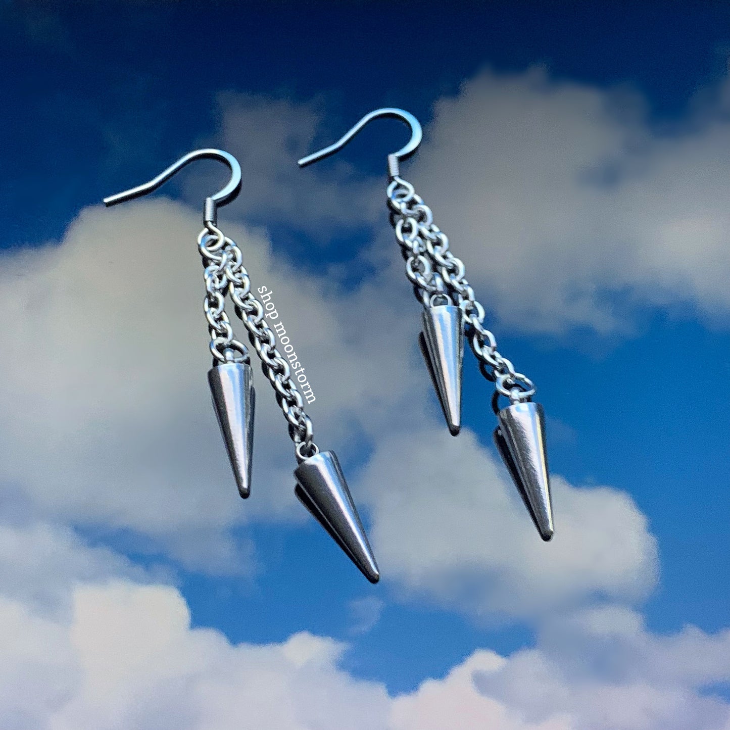 Double Spike Earrings