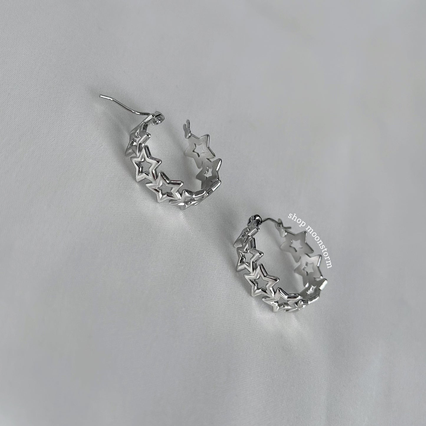 Star Cluster Hoop Earrings