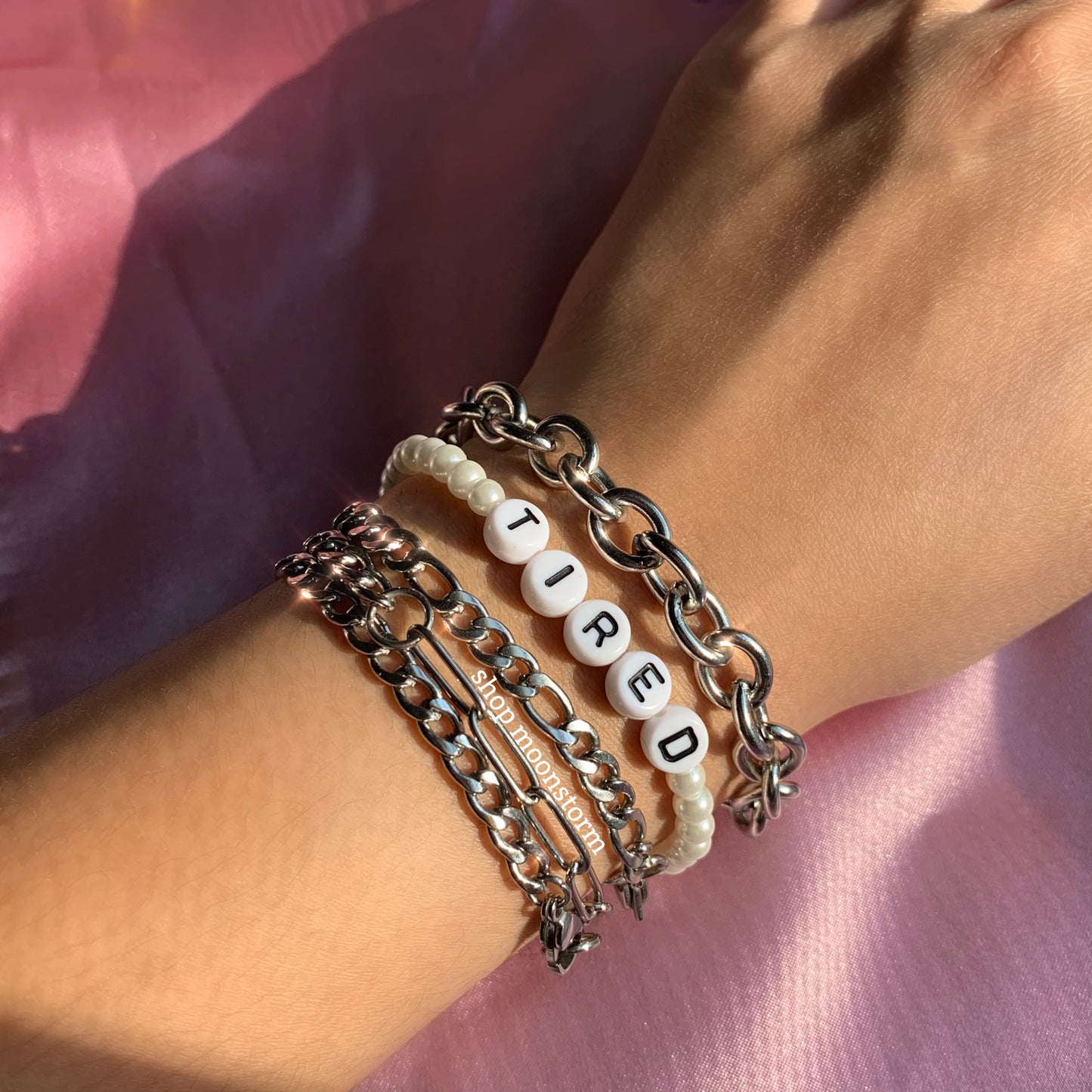 5mm Silver Figaro Bracelet