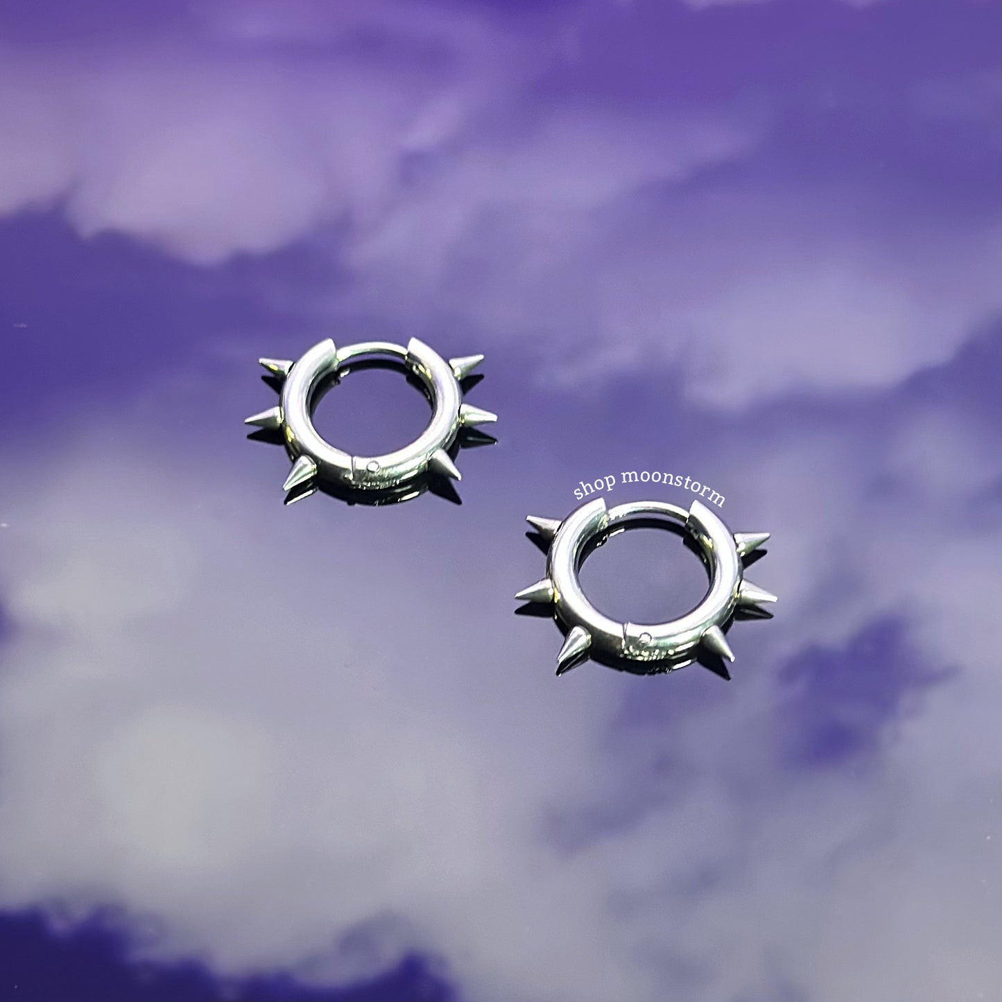 Spiked Out Hoop Earrings