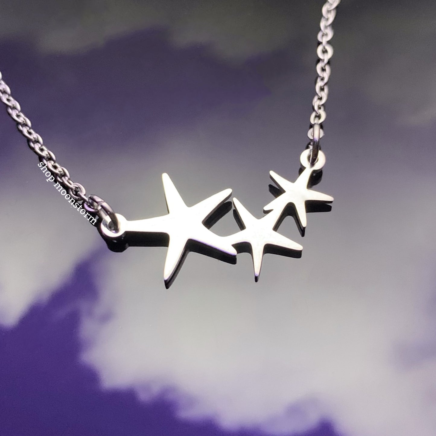 Triple Seastar Necklace