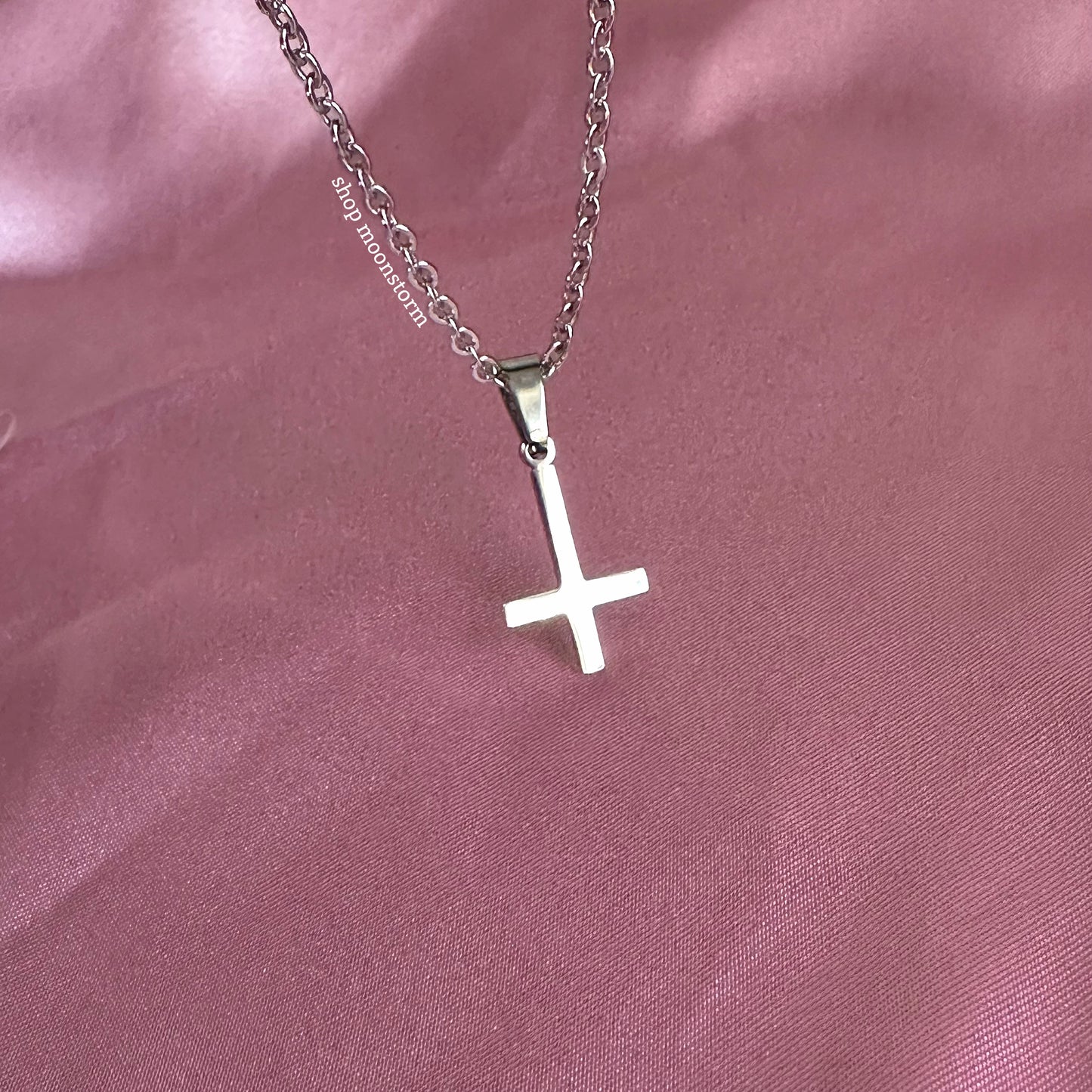 Inverted Cross Necklace