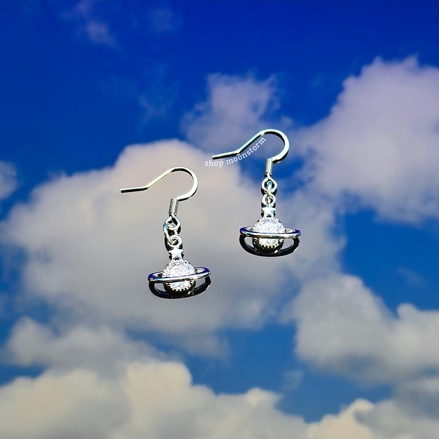 Star Orb Planet Earrings