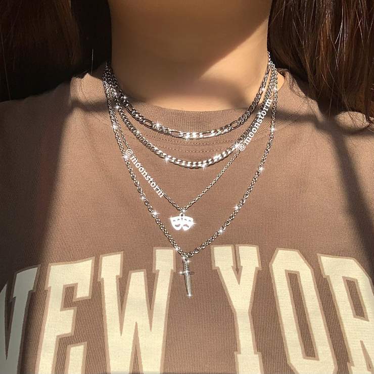 5mm Gold Figaro Necklace