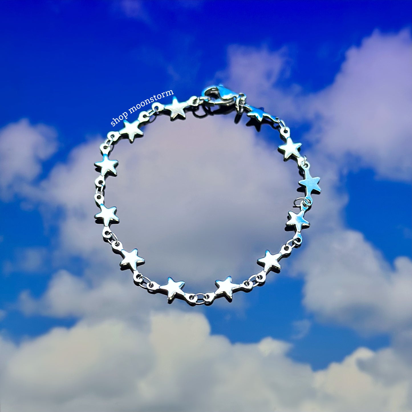 Silver Star Link Bracelet