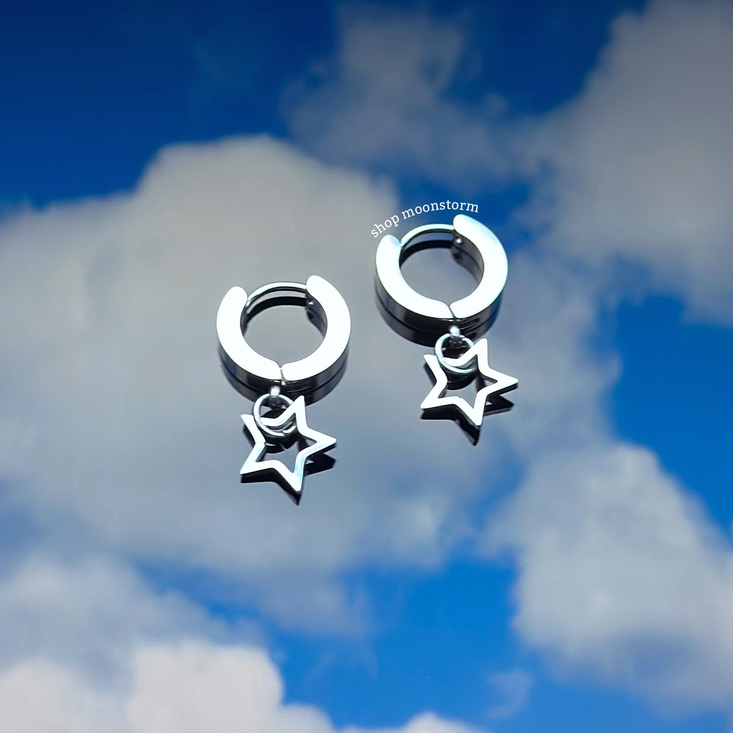 Star Lit Hoop Earrings