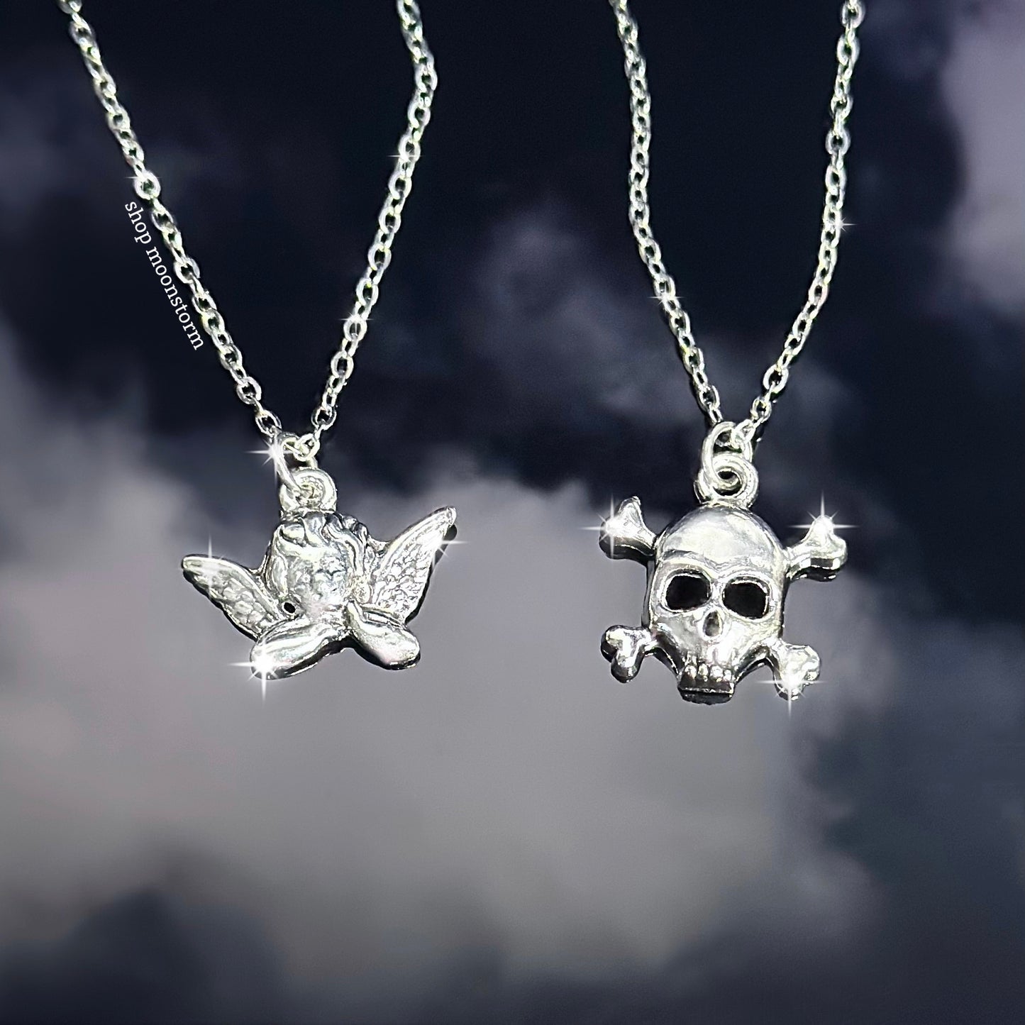 Angel & Skull Necklace Pack (Set of Two)