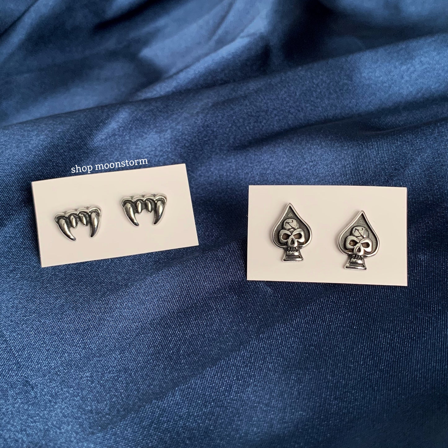 Bite Me Vampire Teeth Stud Earrings